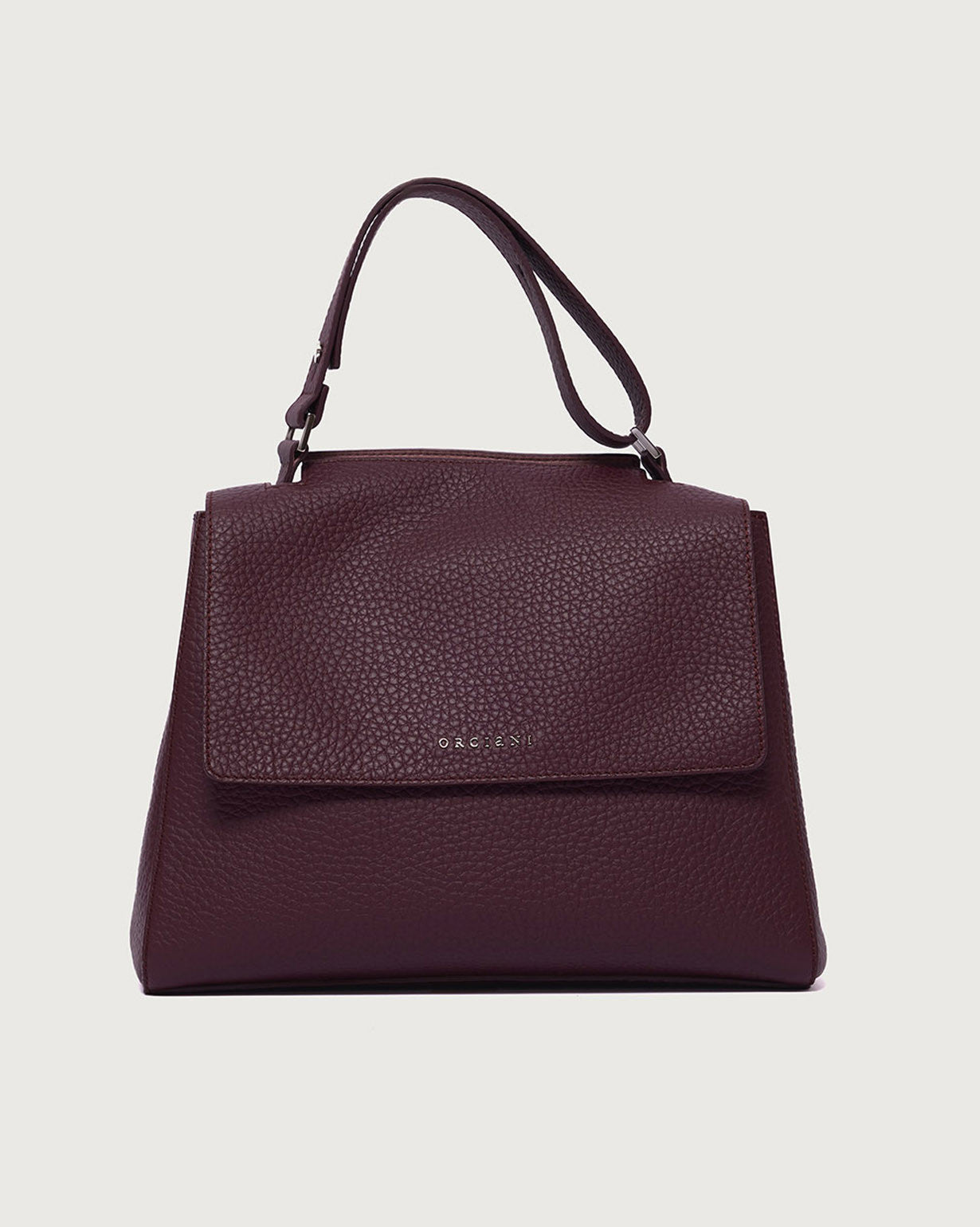 AI/SS25-BT2006_SOF  SVEVA SOFT MEDIA A SPALLA IN PELLE CON TRACOLLA COLORE CHIANTI