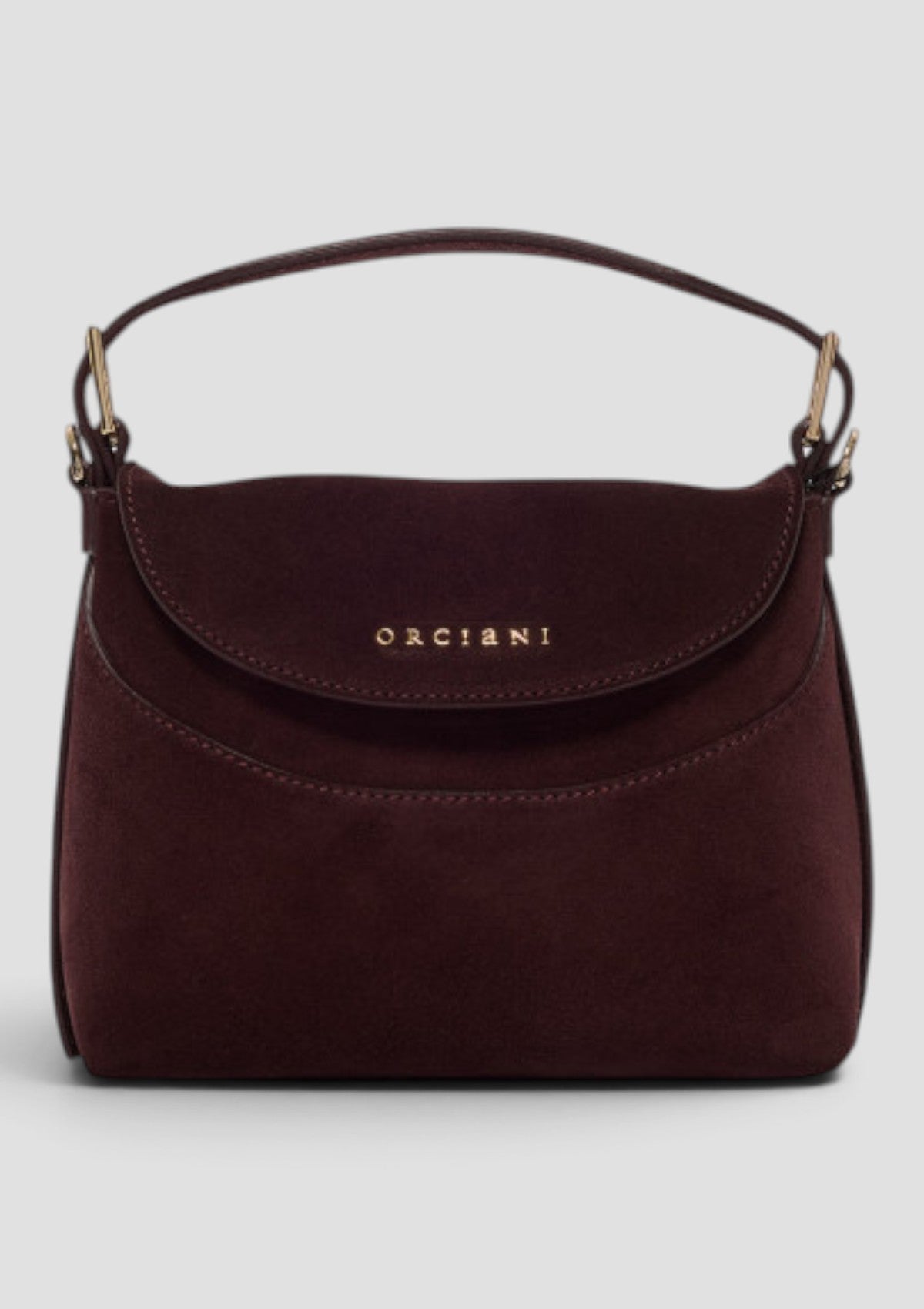 B02175-PEA   BORSA  NANA PEACH SMALL A MANO BURGUNDY
