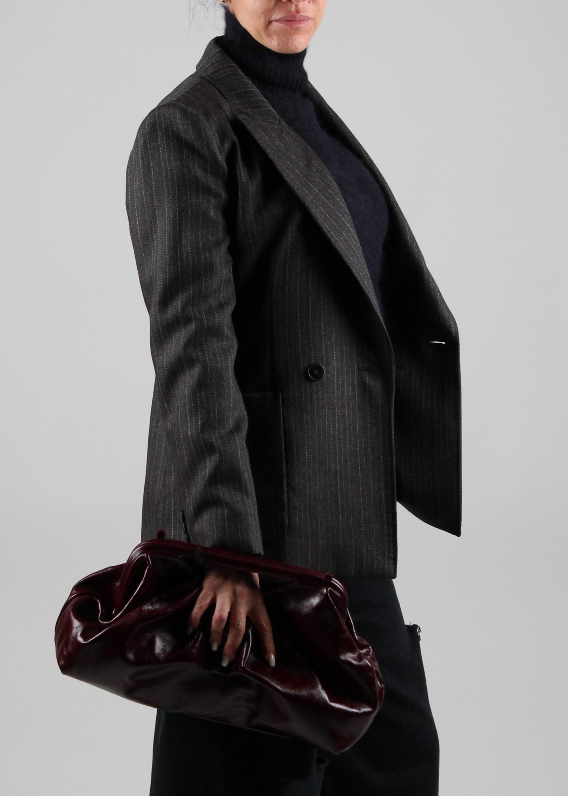 FW25-2523046172 ANDREIS BLAZER DOPPIOPETTO IN PURA LANA  MARRONE VAR.005