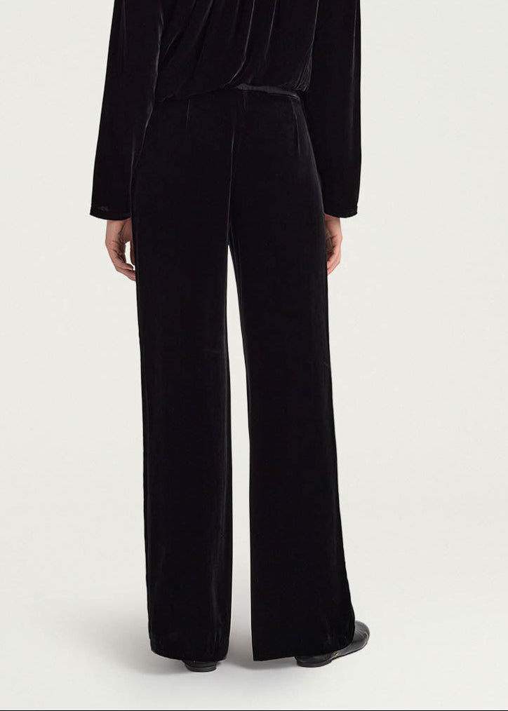 FW25-252MMOPA052_256MO19  PANTALONI OLIVER IN VELLUTO LISCIO - NERO