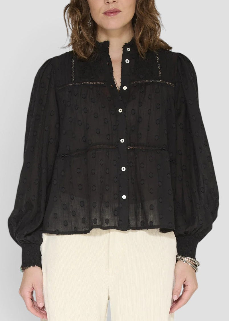 CANOLA   CAMICIA DONNA NERO