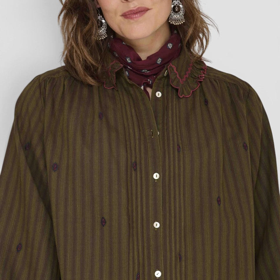 CORNELY   CAMICIA DONNA KAKI