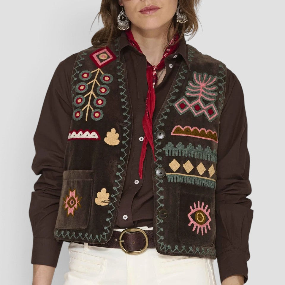 GABIN  GILET DONNA BROWN
