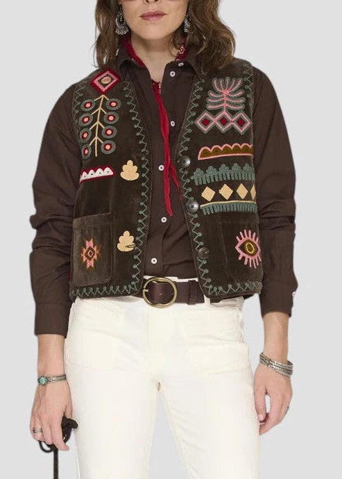 GABIN  GILET DONNA BROWN