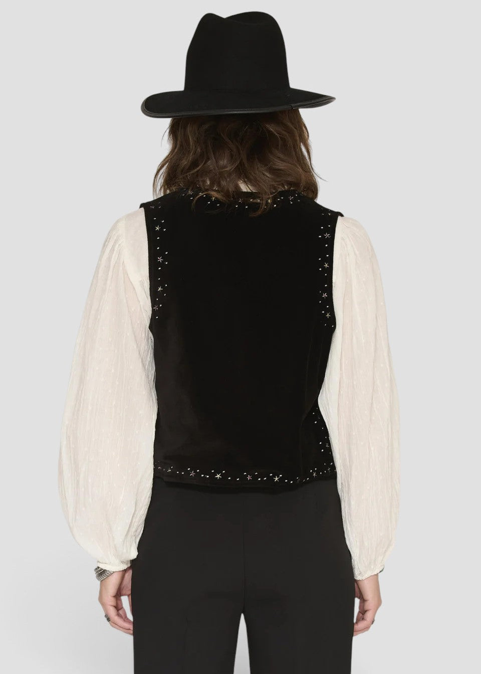 GOUMI  GILET DONNA NERO