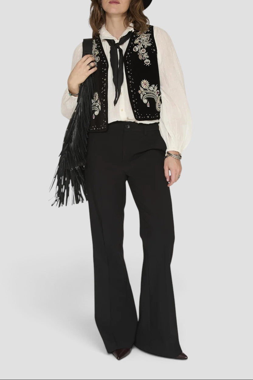 GOUMI  GILET DONNA NERO