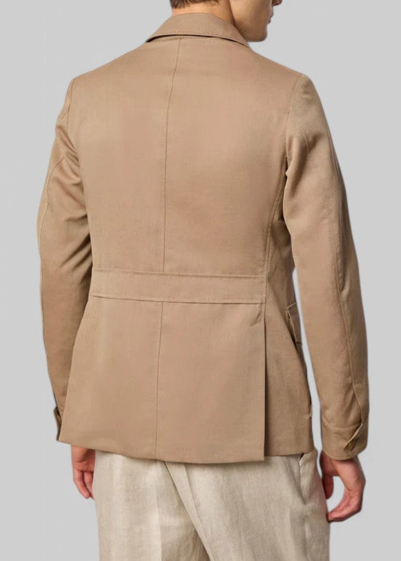 SS25 2830-S-54242/02 GIACCA SAHARA NON TRATTATA COLORE  BEIGE