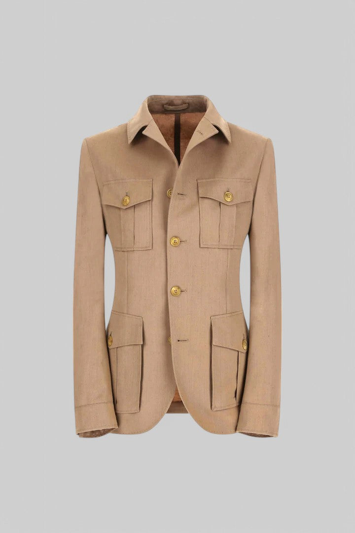 SS25 2830-S-54242/02 GIACCA SAHARA NON TRATTATA COLORE  BEIGE