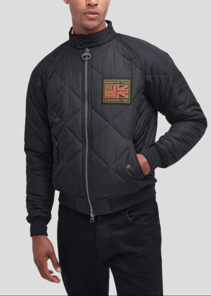 FWS25-MQU1326BK11 BOMBER CON TRAPUNTA COLORE BLACK