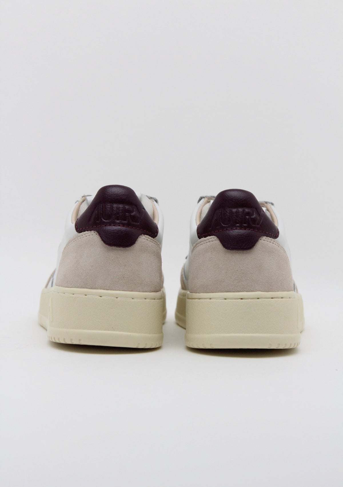 AULW LS18 SNEAKERS DONNA AUTRY MEDALIST LOW - BIANCO / SABBIA / BORDEAUX / CREMA