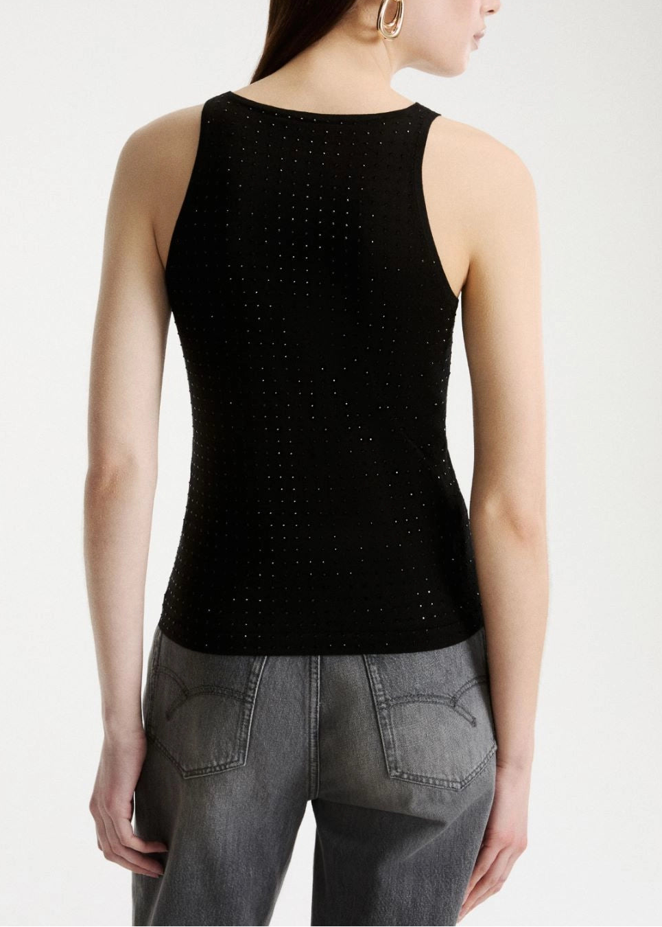 MLLBALDI Canotta in maglia di misto lana - NERO