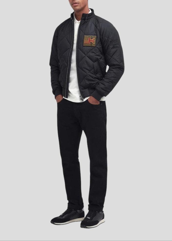 FWS25-MQU1326BK11 BOMBER CON TRAPUNTA COLORE BLACK