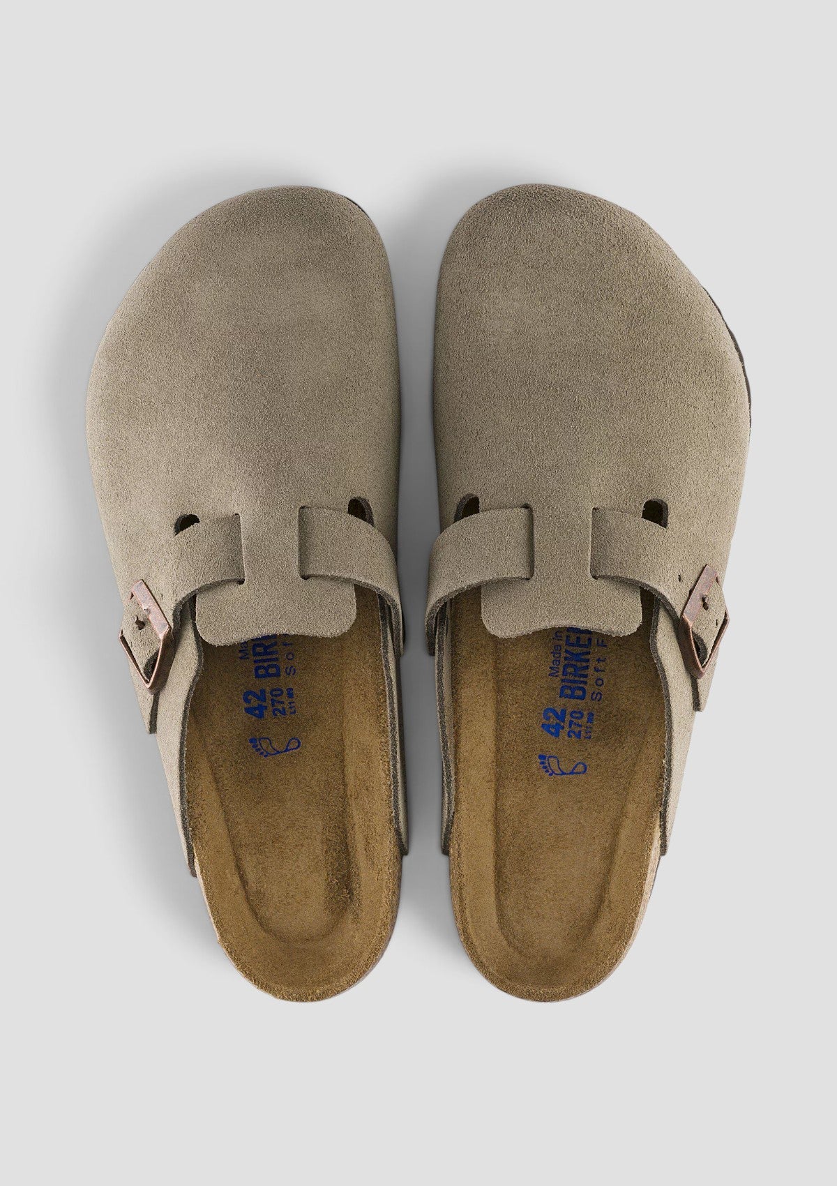 0560773 BOSTON SFB TAUPE SUEDE LEATHER