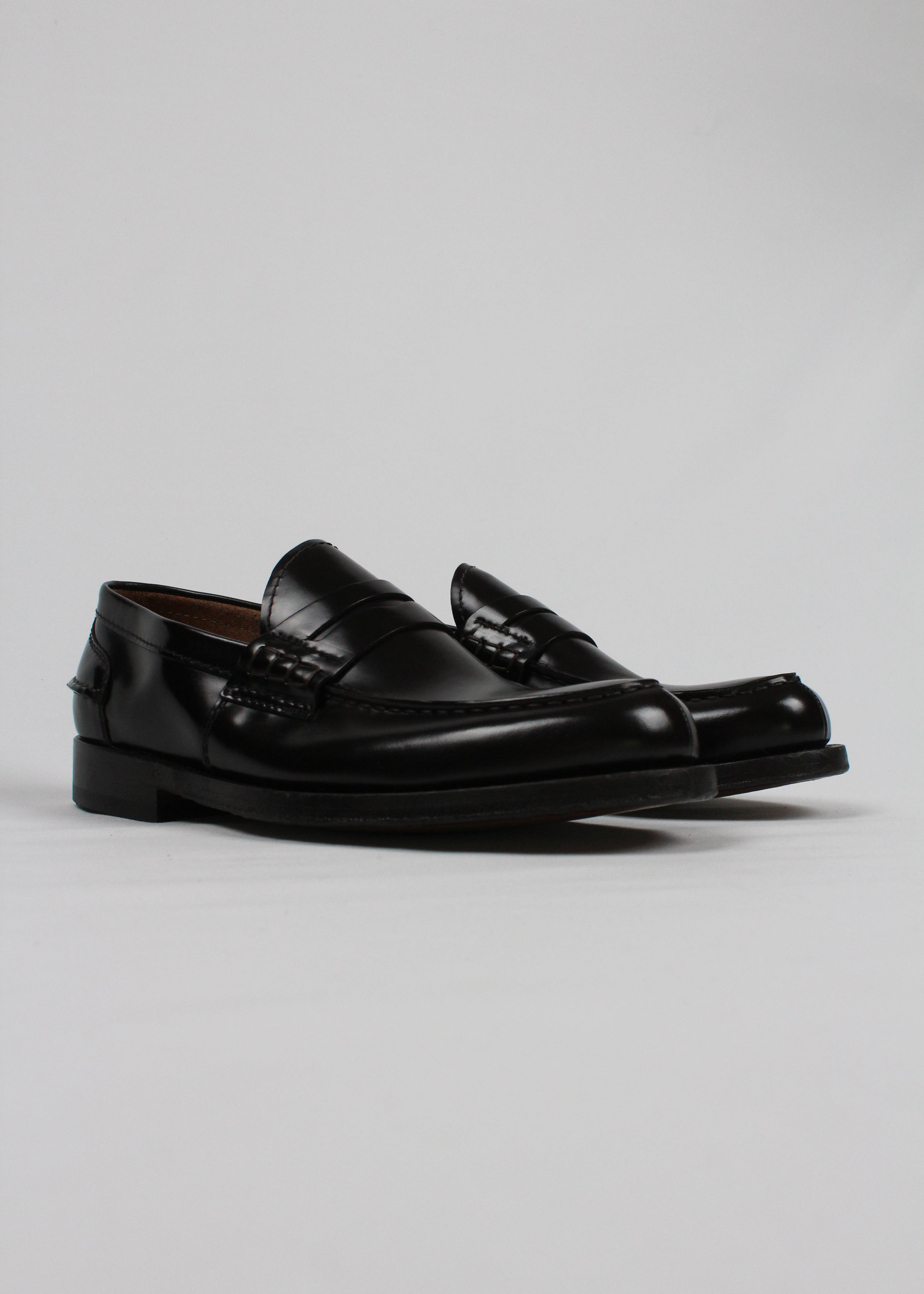 FW25-7053-PO97W-C6747P  MOCASSINO IN PELLE SPAZZOLATA TESTA DI MORO