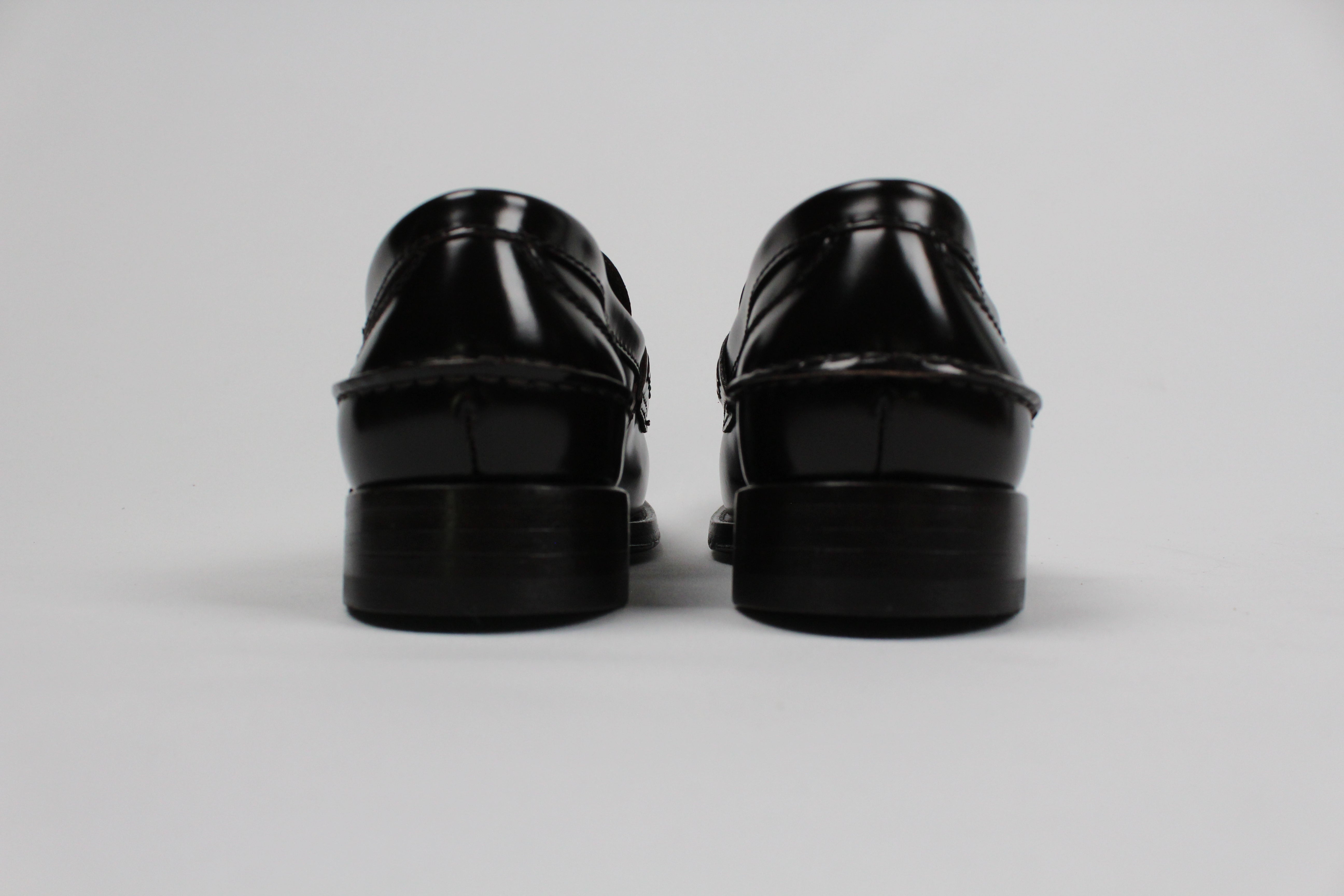 FW25-7053-PO97W-C6747P  MOCASSINO IN PELLE SPAZZOLATA TESTA DI MORO