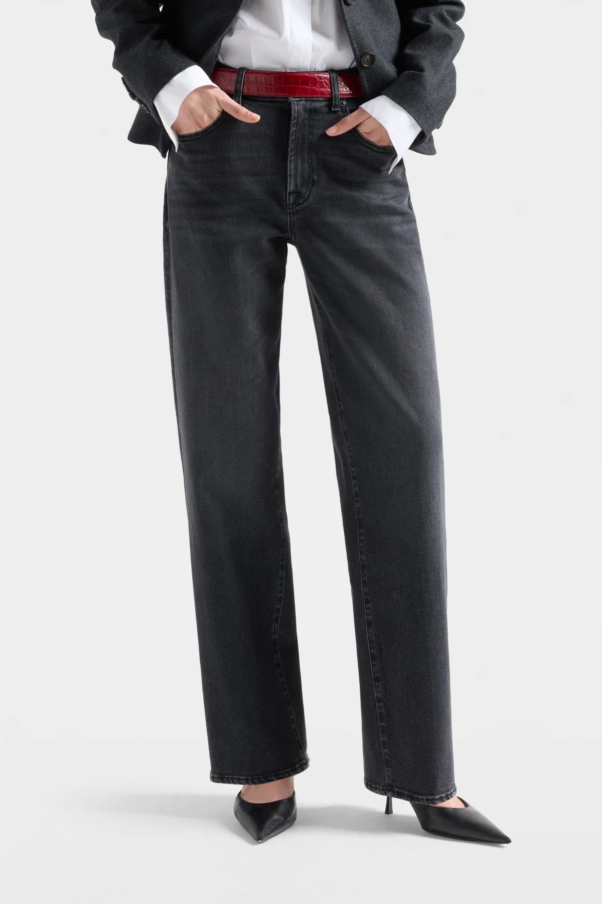 7U4N0C32-U73NS JEANS  STOVEPIPE STRAIGHT INKSTORM