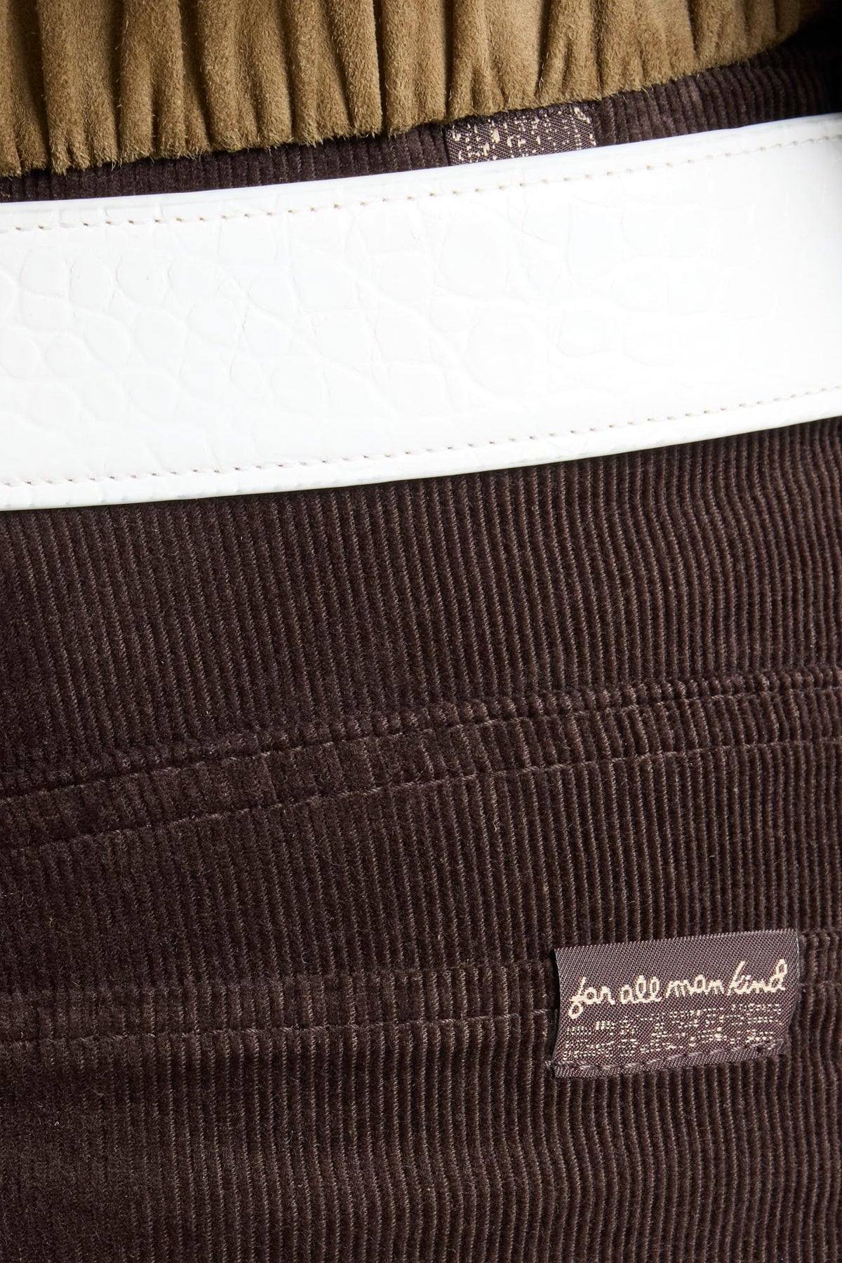 7U4N0V64-U71LP JEANS STOVEPIPE STRAIGHT CORDUROY COFFEE BEAN