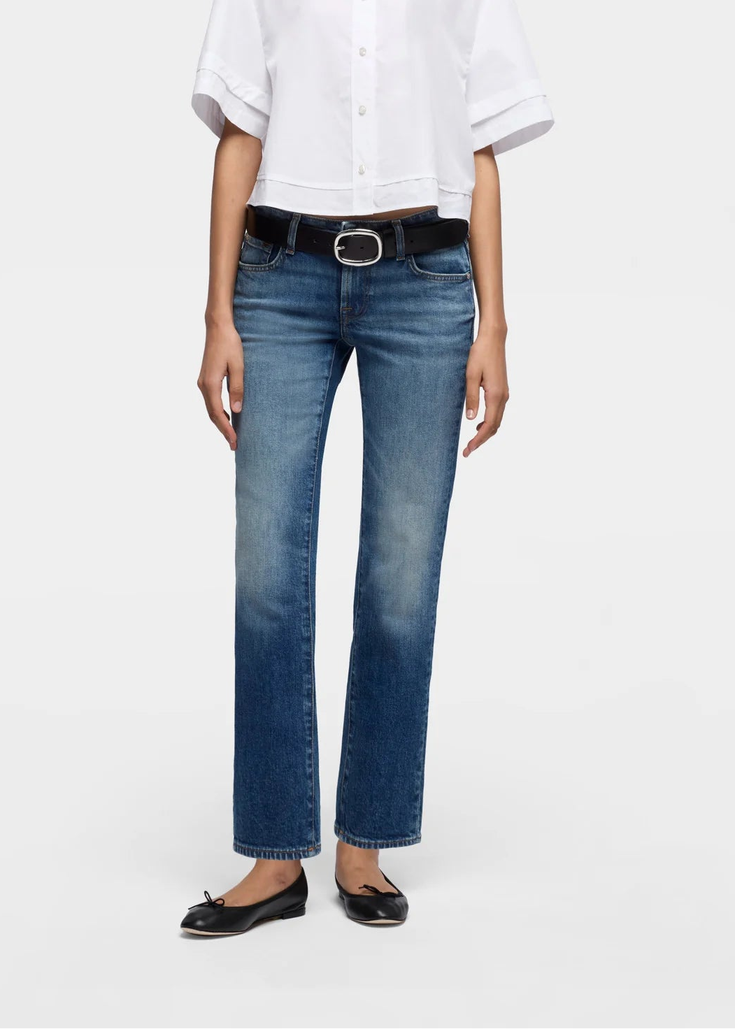 7U7E0K85-U73NG JEANS LOW CIGARETTE BLUE CORE