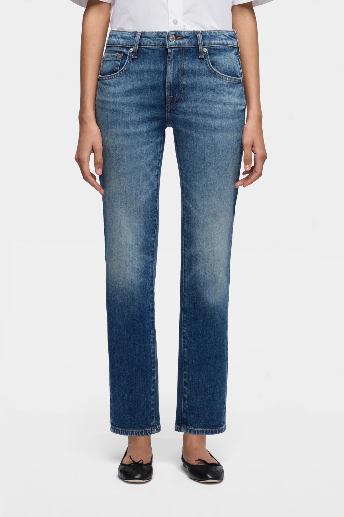 7U7E0K85-U73NG JEANS LOW CIGARETTE BLUE CORE
