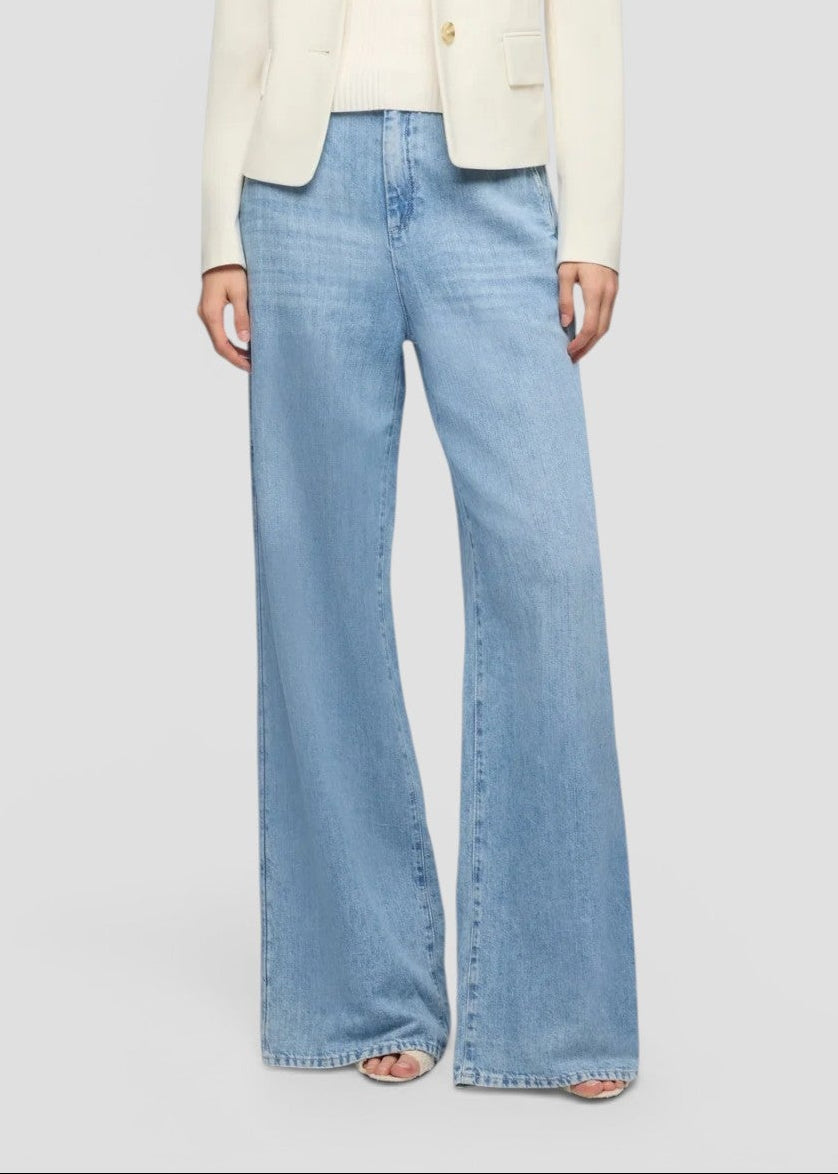 SS26-7U7G0U03-U7IRI JEANS WIDE TROUSER IRIS  COLORE DENIM