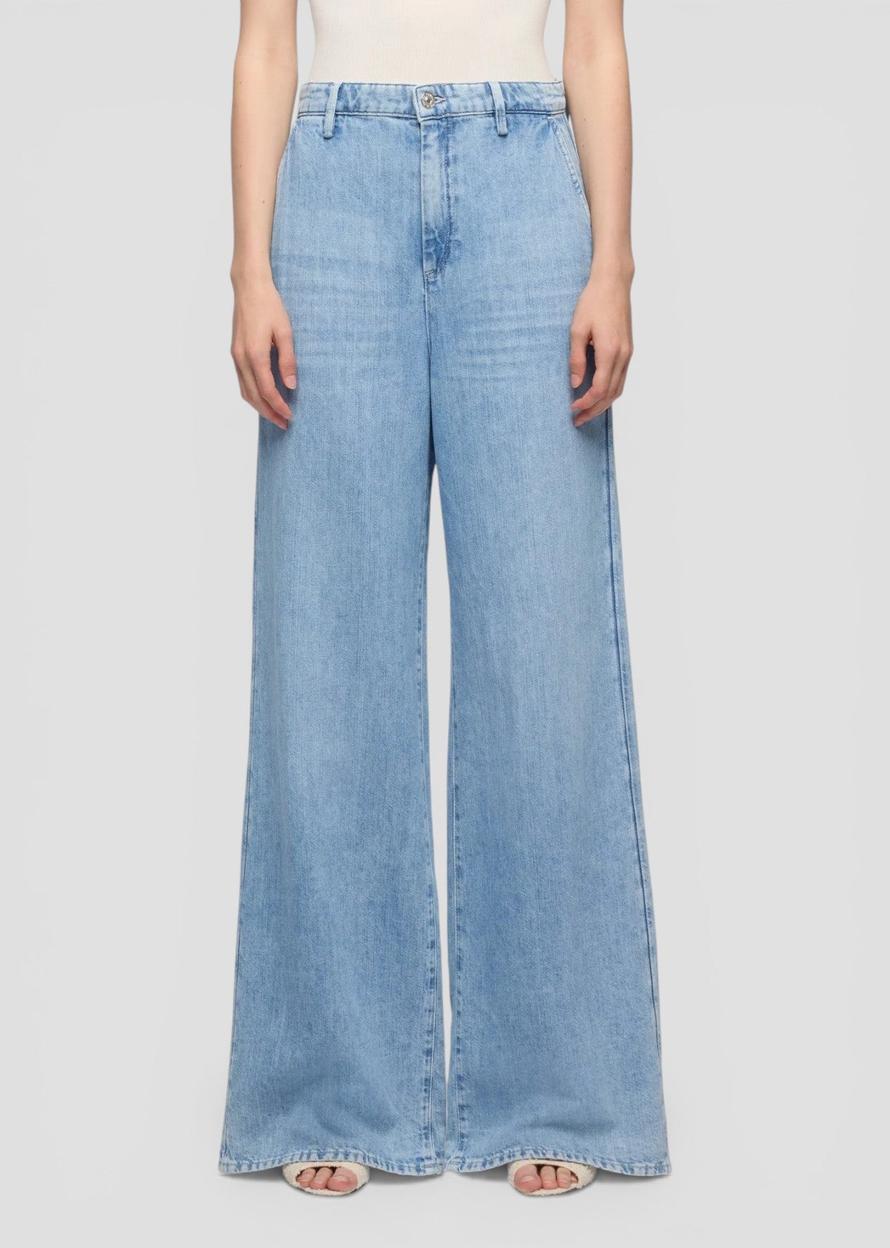 SS26-7U7G0U03-U7IRI JEANS WIDE TROUSER IRIS  COLORE DENIM