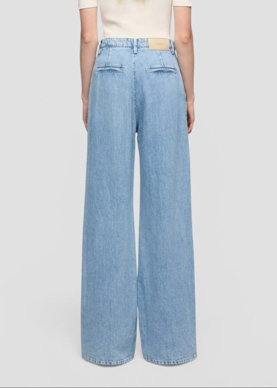SS26-7U7G0U03-U7IRI JEANS WIDE TROUSER IRIS  COLORE DENIM