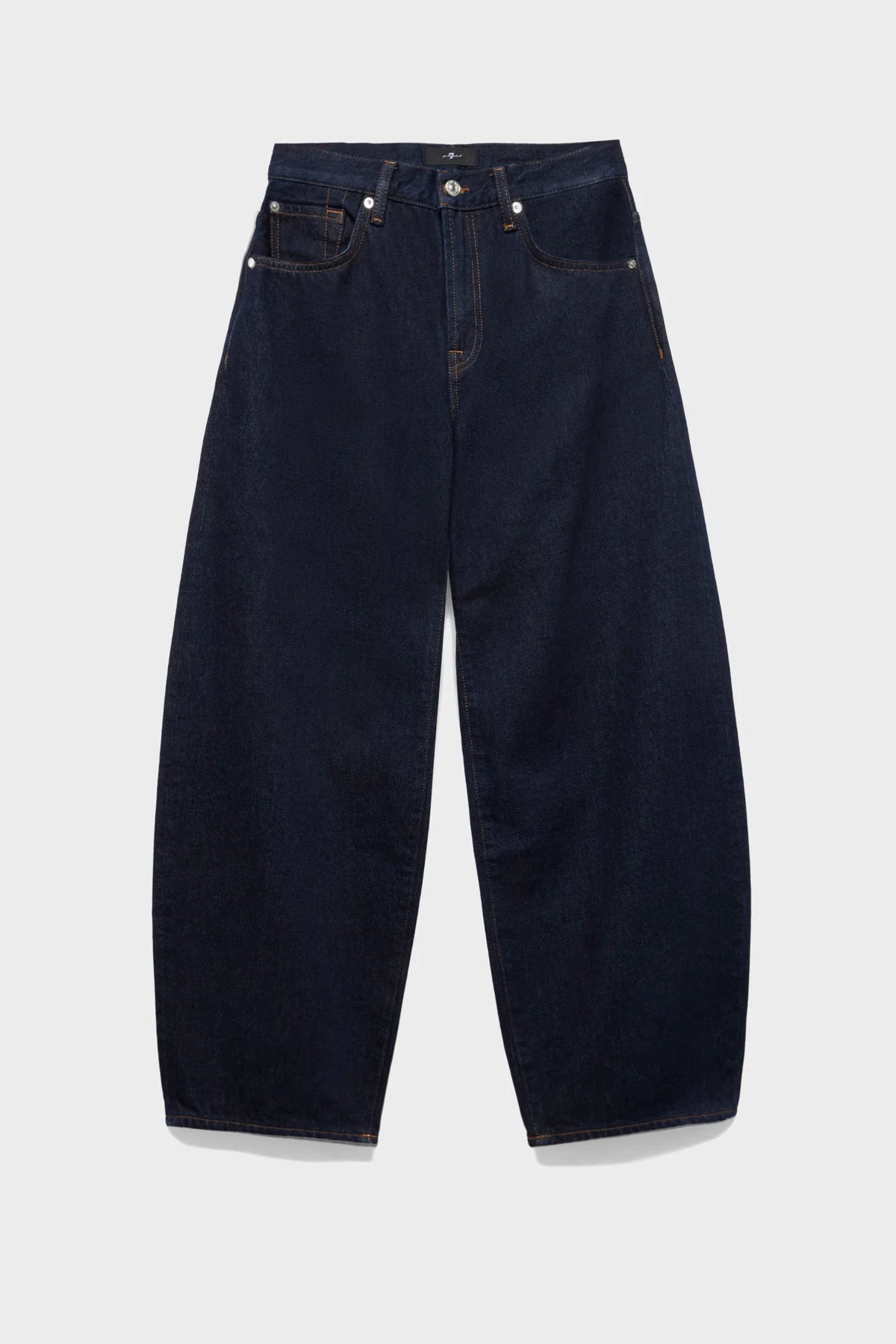 7UF70E35-U73SA JEANS BONNIE CURVILINEAR IRON BLUE