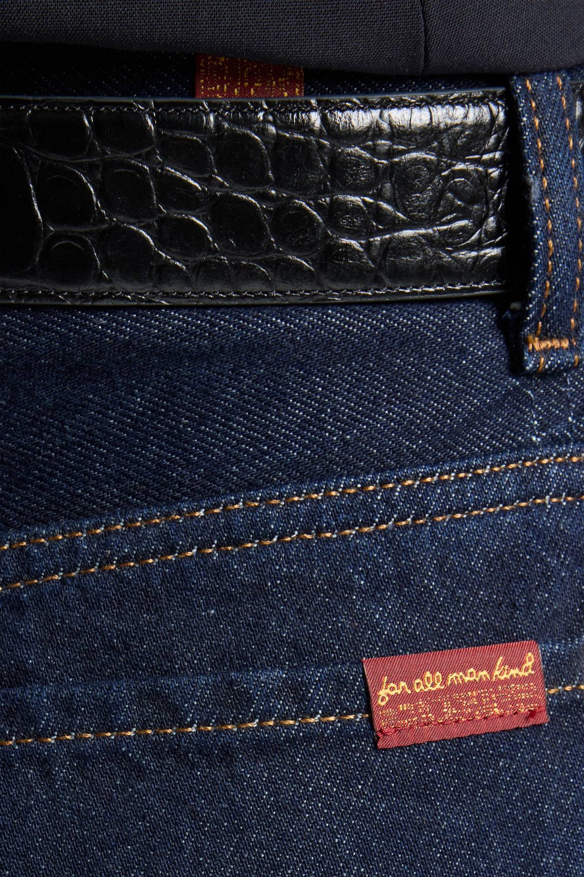 7UF70E35-U73SA JEANS BONNIE CURVILINEAR IRON BLUE