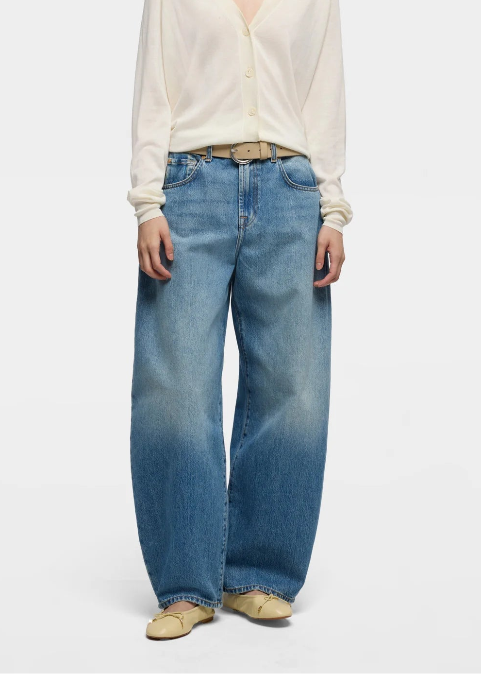 7UF70E52-U73NX  JEANS BONNIE CURVILINEAR  SKYFROST