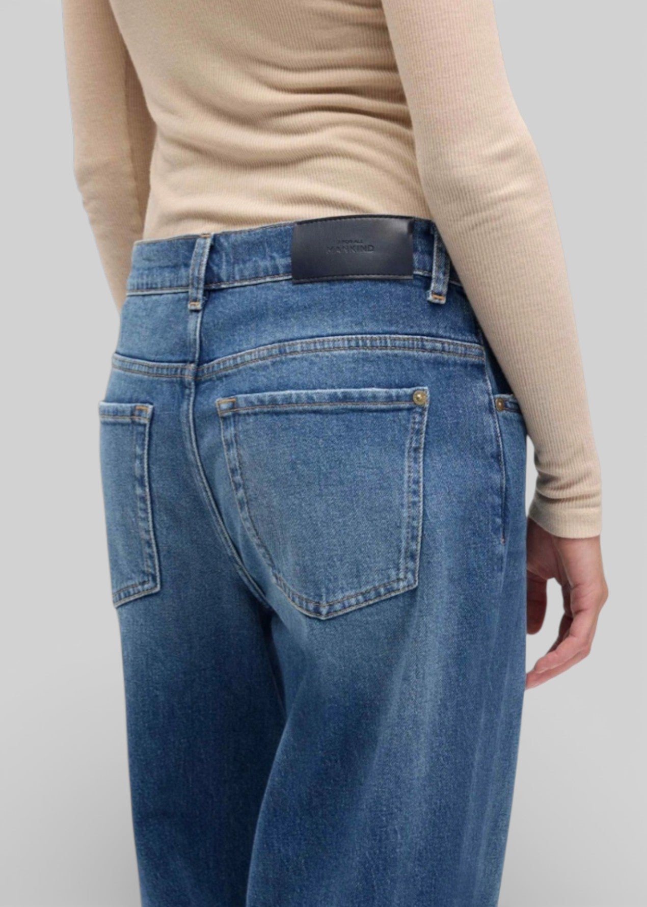 SS26-7U4N0C65-U7EP1 JEANS STOVEPIPE STRAIGHT EXPLORER COLORE DENIM MEDIO