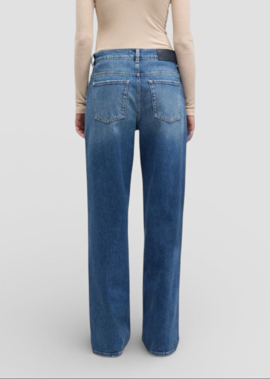 SS26-7U4N0C65-U7EP1 JEANS STOVEPIPE STRAIGHT EXPLORER COLORE DENIM MEDIO
