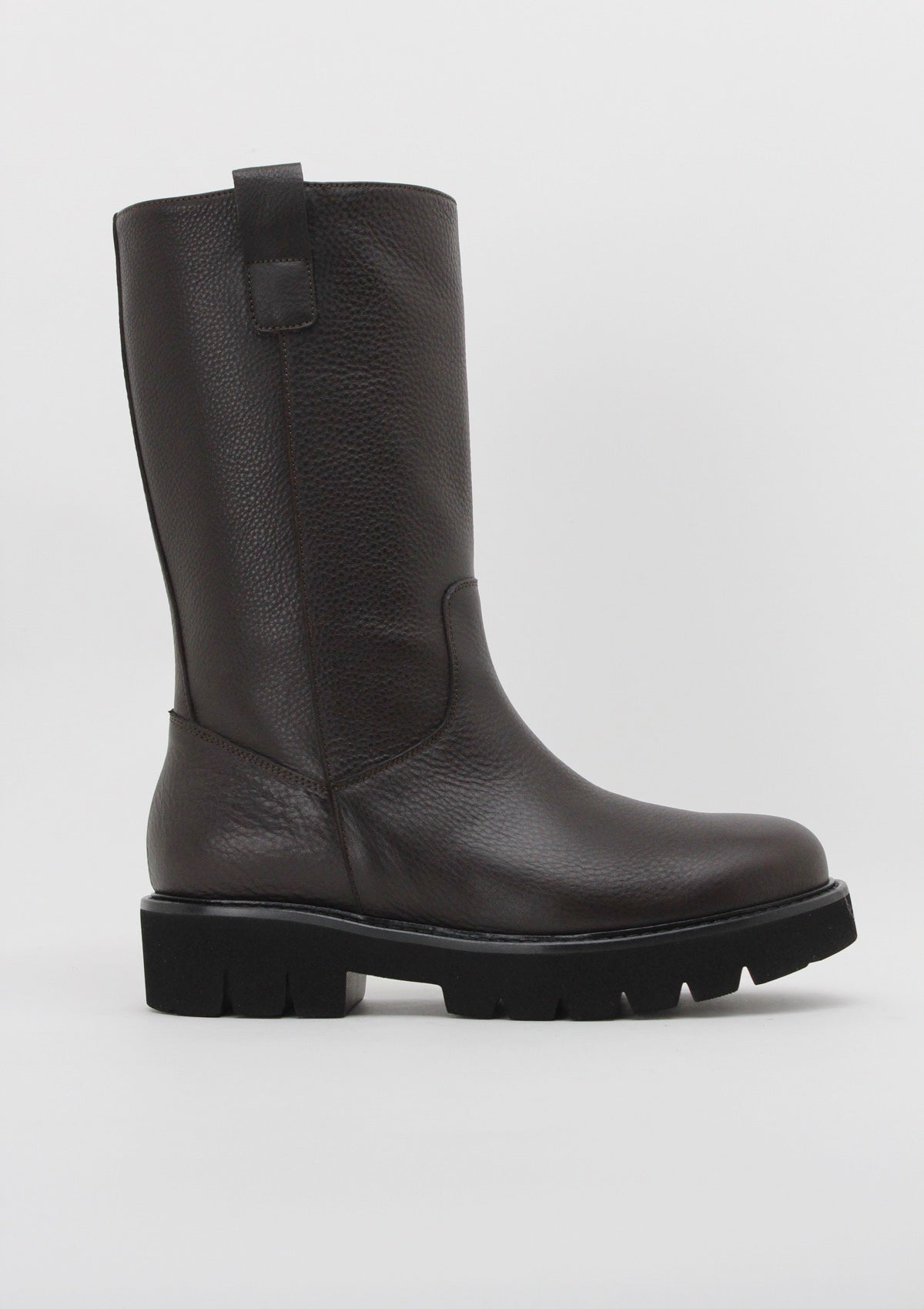 8045 Stivale Medio Chunky in Pelle Cervo Testa di Moro - Anna F.