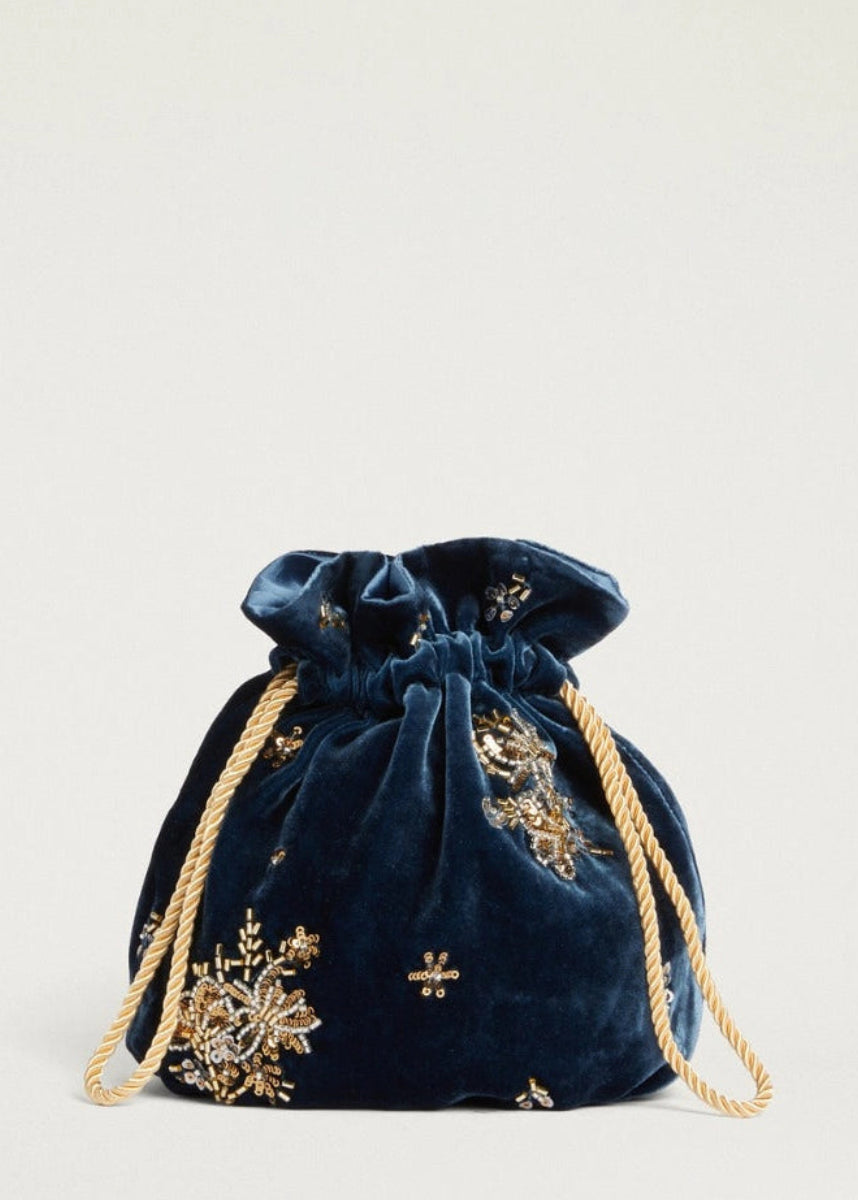 SS26-25DMMOBC001_25DMO03 BORSA MOMONI NUAGE IN VELLUTO RICAMATO - OTTANIO