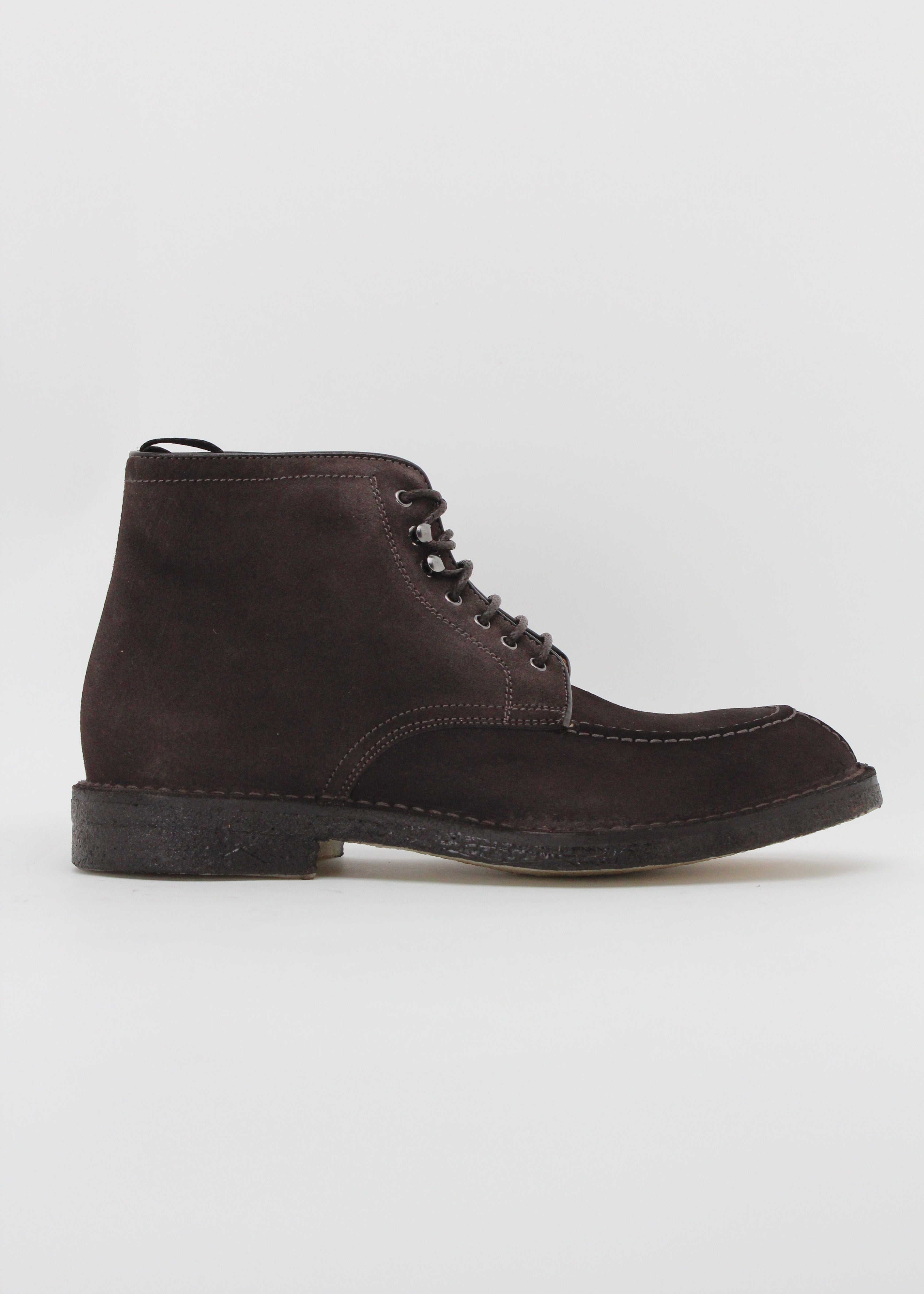 9054-2225 POLACCHINO STRINGATO GREEN GEORGE IN CAMOSCIO TESTA DI MORO – MOC-TOE CON SUOLA PARA