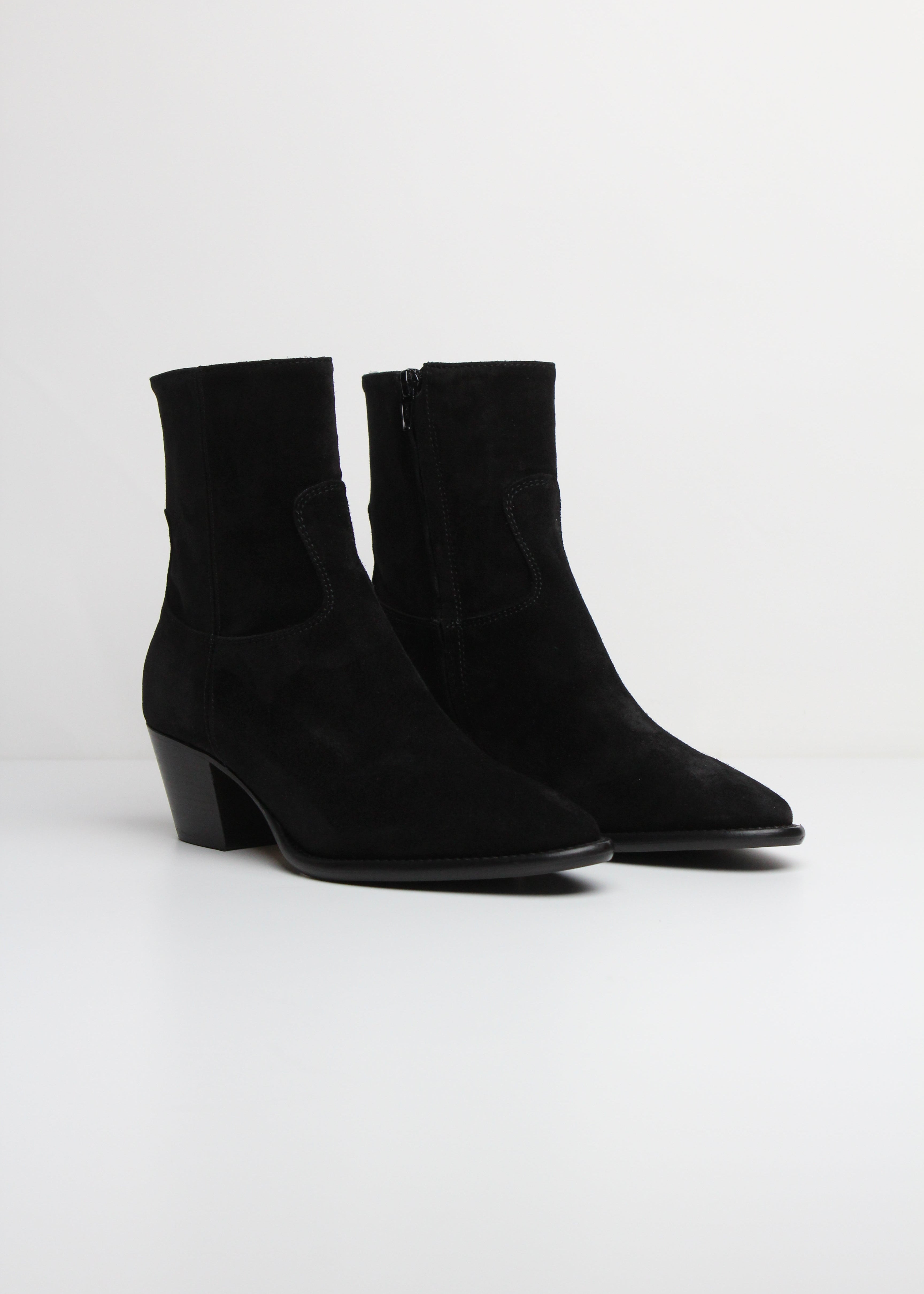 FW25  9476 STIVALETTO IN  VELOUR NERO