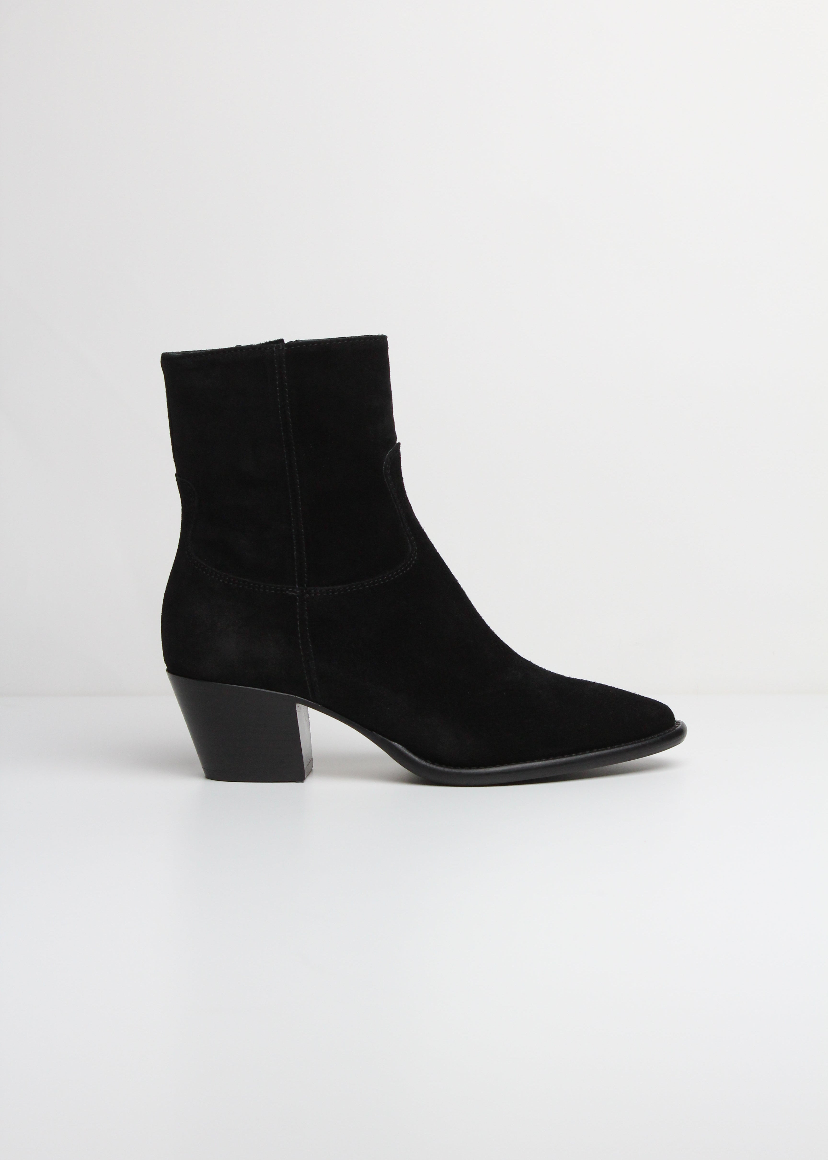FW25  9476 STIVALETTO IN  VELOUR NERO