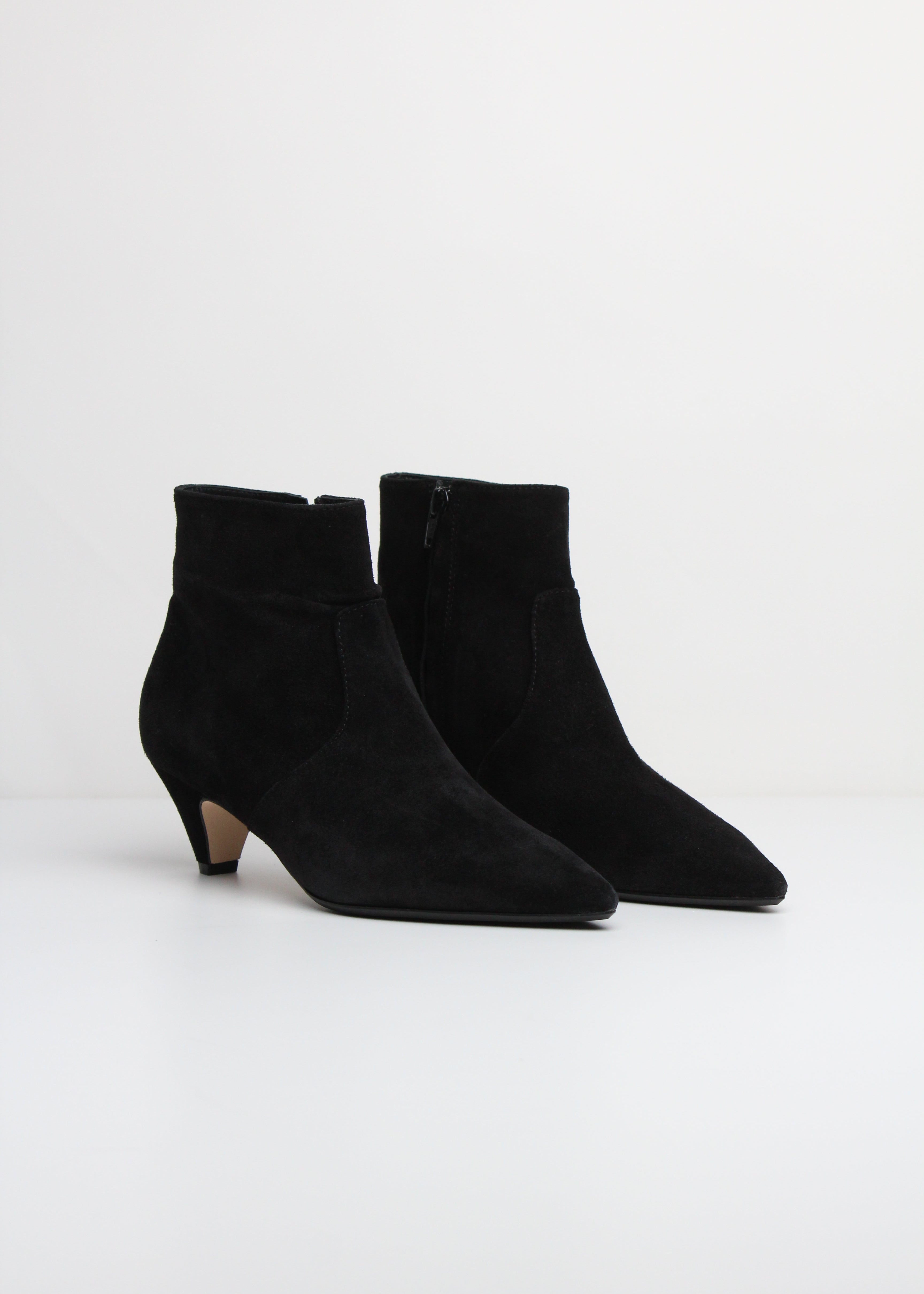 FW25  9760 STIVALETTO IN VELOUR NERO
