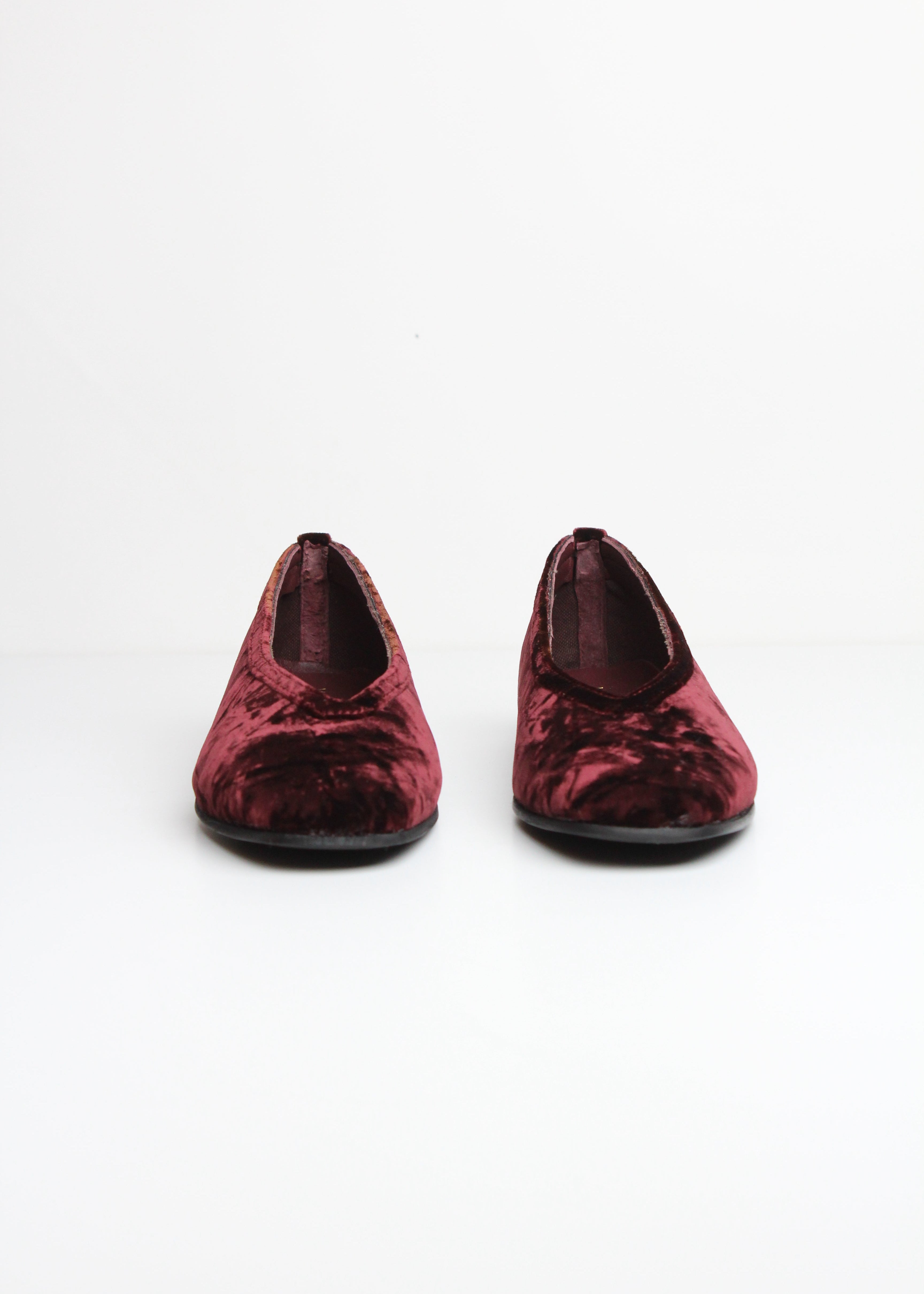 FW25-984  BALLERINA IN CAMOSCIO AMARANTO – VERSILIA | MADE IN ITALY
