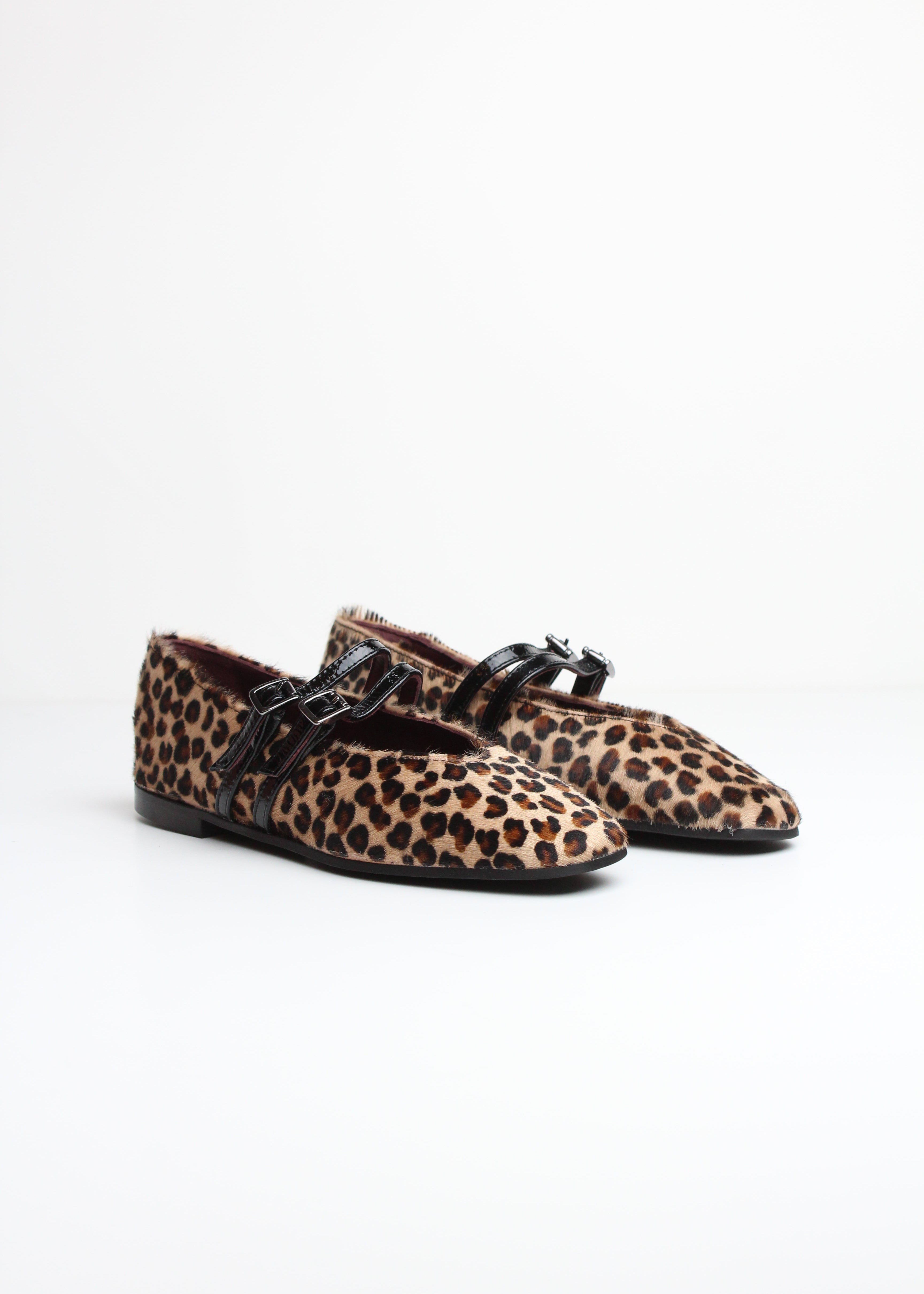 FW25-991 BALLERINA IN CAVALLINO CON DOPPIO CINTURINO – VERSILIA | MADE IN ITALY