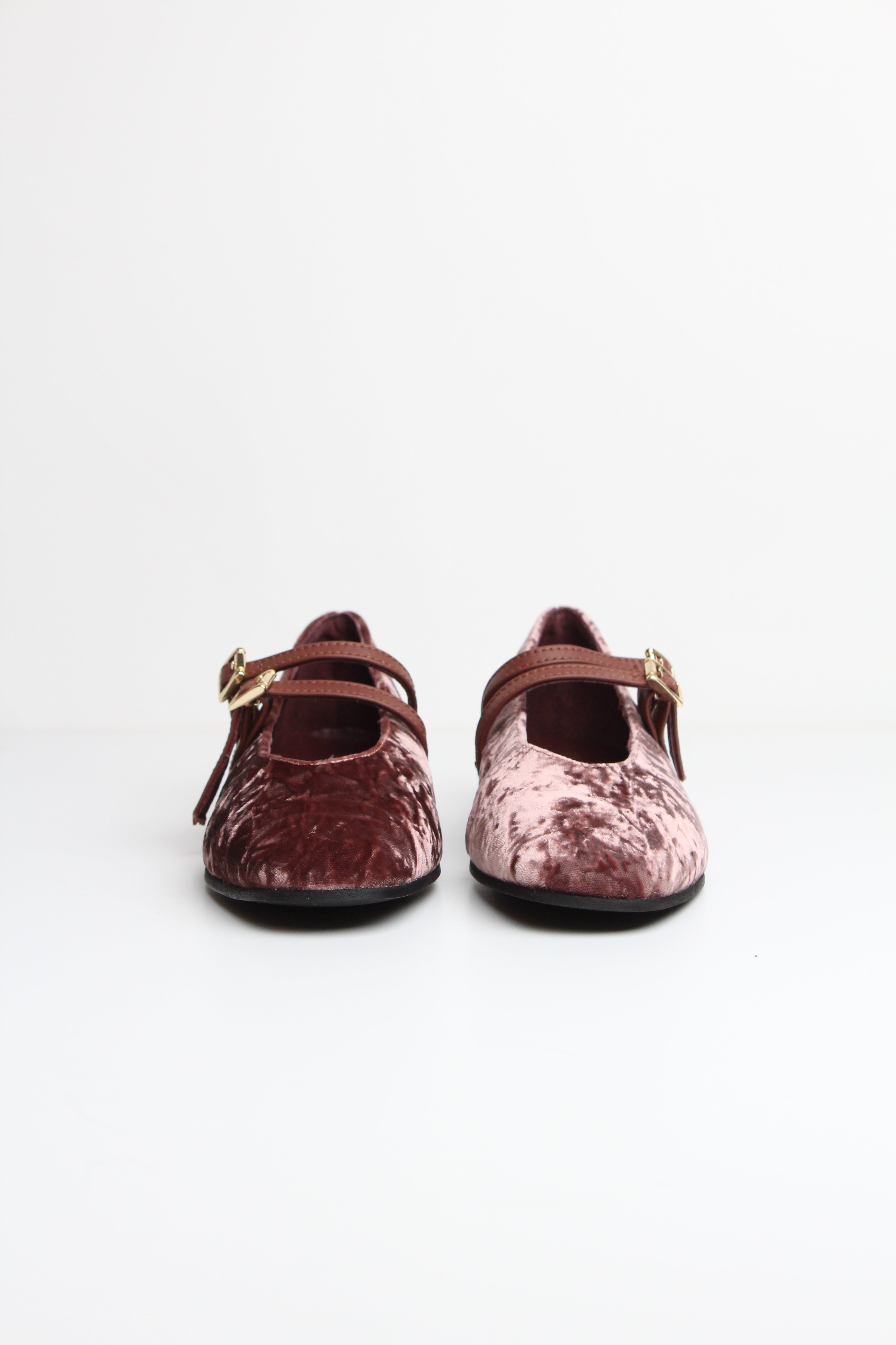 FW25-991  BALLERINA IN CAMOSCIO ONION CON DOPPIO CINTURINO  – VERSILIA | MADE IN ITALY