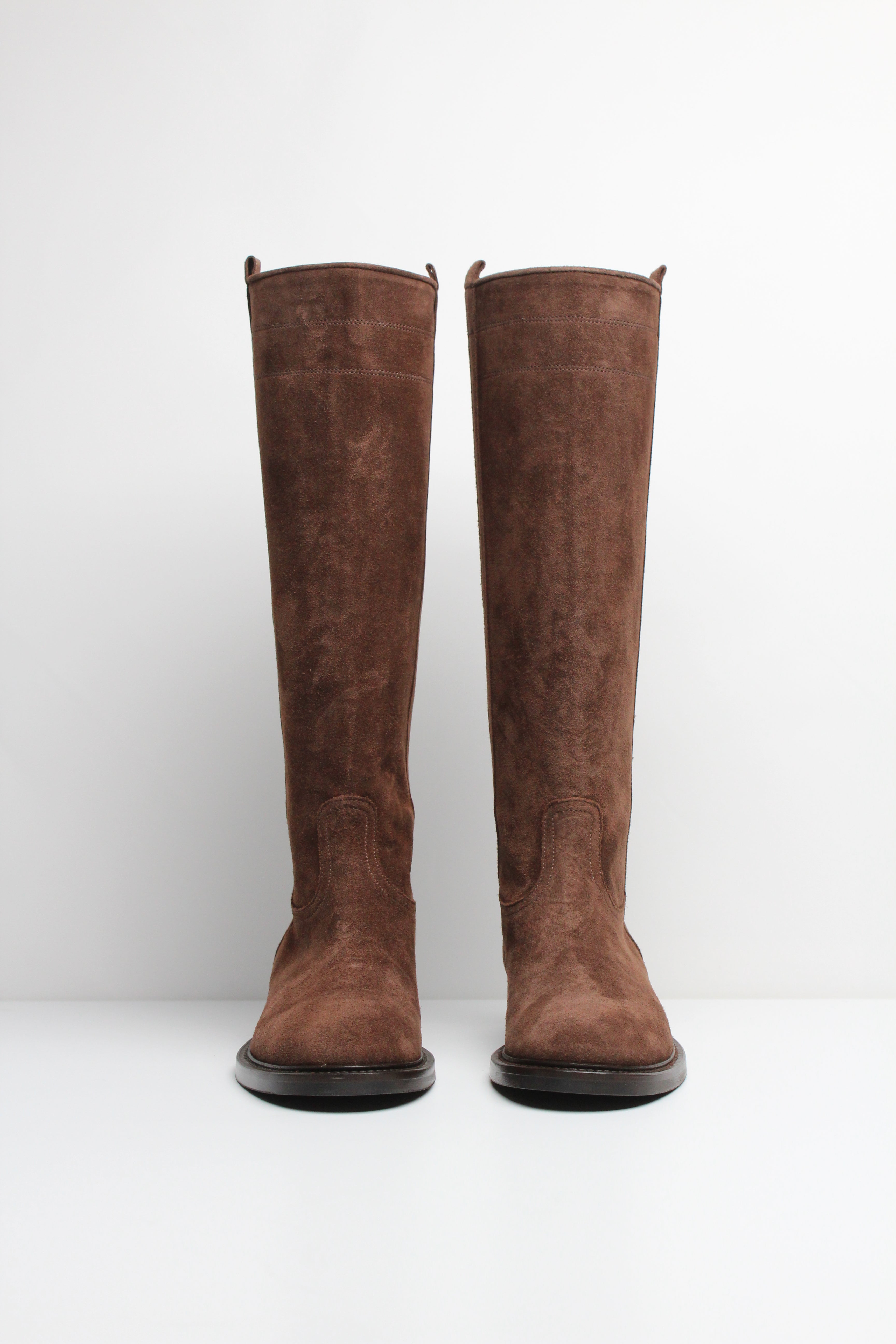 FWS25  9958  STIVALE IN CAMOSCIO COLOR CAFFÈ