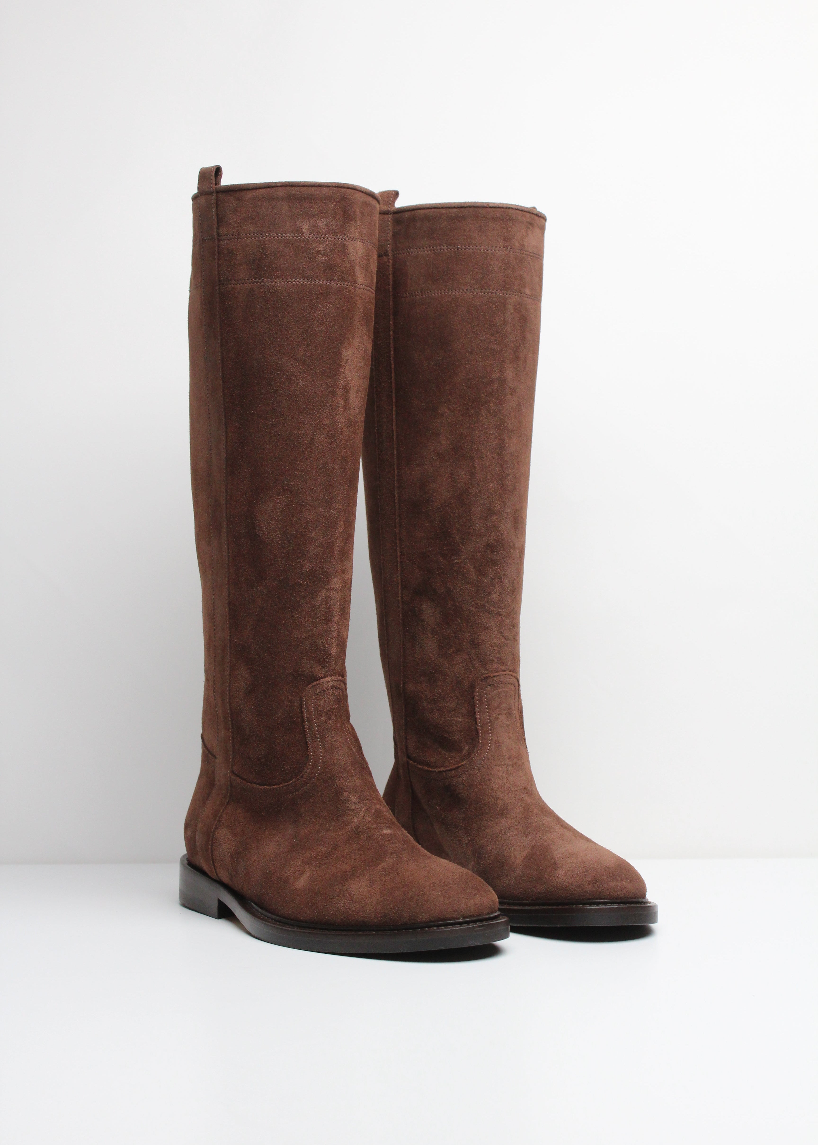 FWS25  9958  STIVALE IN CAMOSCIO COLOR CAFFÈ