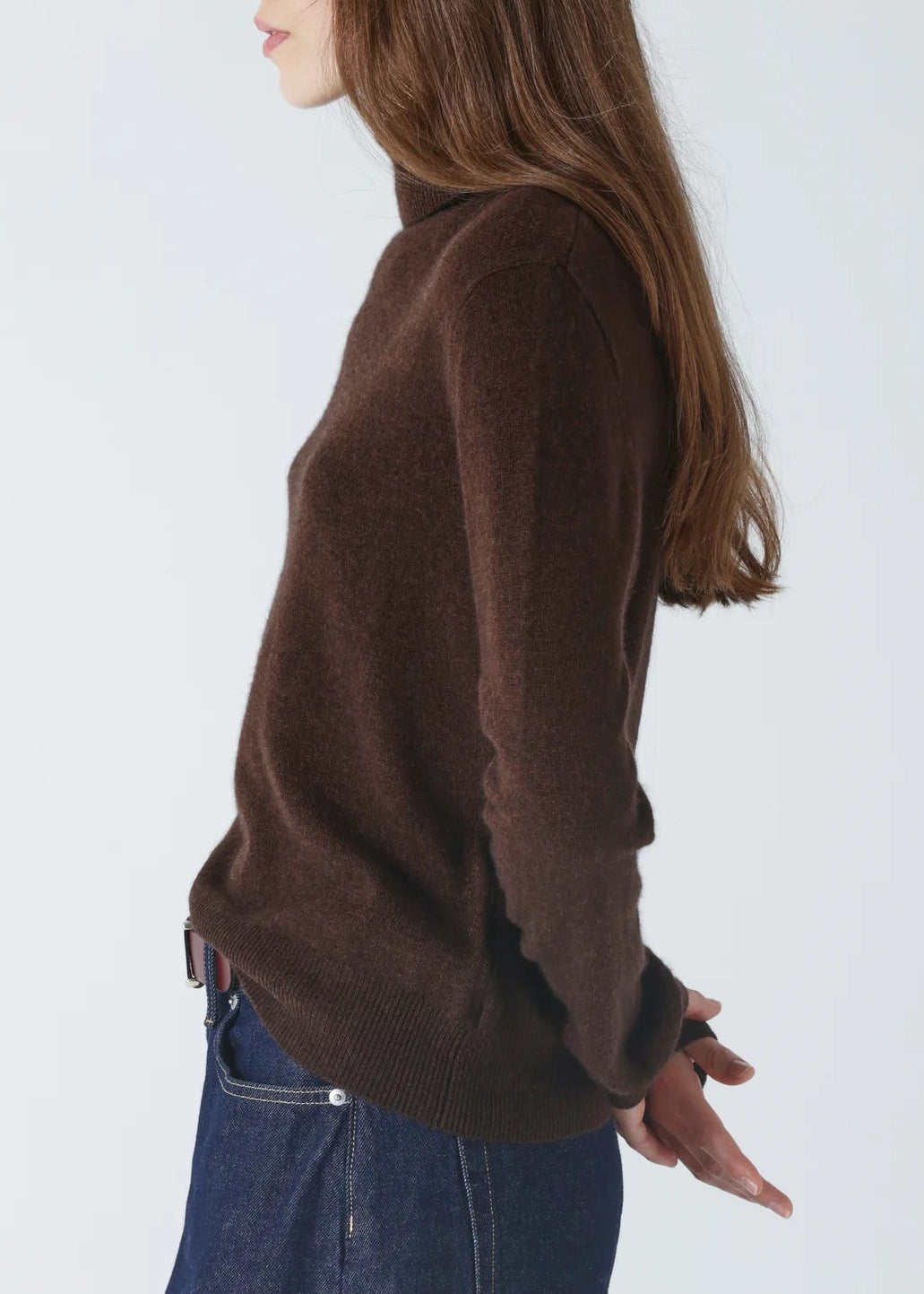 FW25-ACF202037C THEMYS MAGLIONE  DOLCEVITA IN 100% CASHMERE DA DONNA COLORE T.MORO