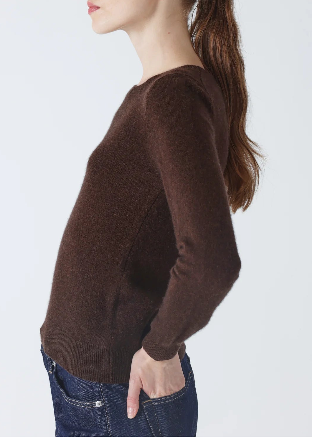 FW25-ACF202379C PULL MANICA LUNGA  TESTA DI MORO