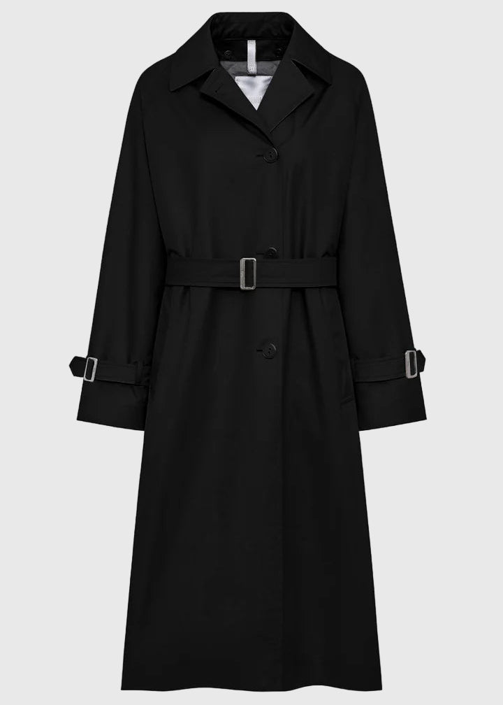 FW25-AGATHA-BRERA ELVA  TRENCH SFODERATO DONNA COLORE NERO