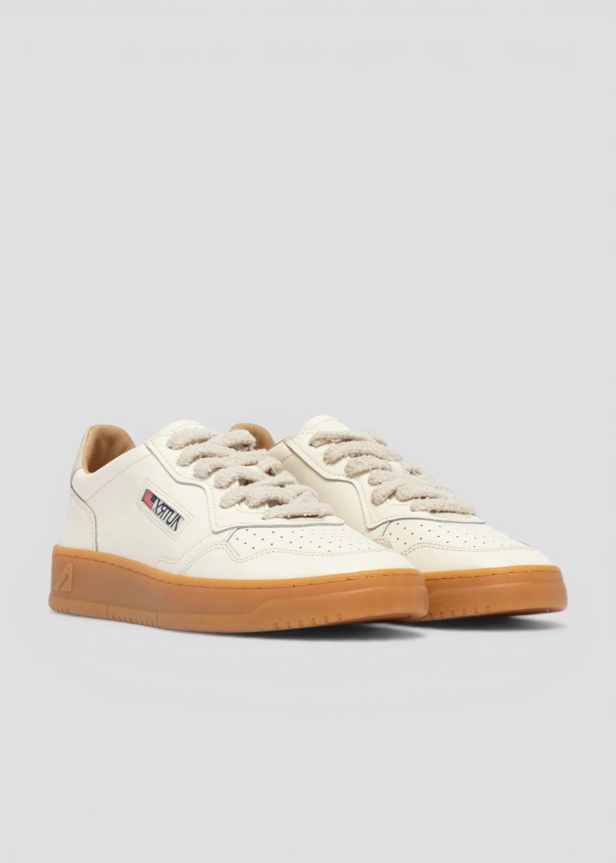 AULW-BD01  SNEAKERS DONNA MEDALIST  LEATHER/NABUK MARSHMALLOW/MARSHMALLOW
