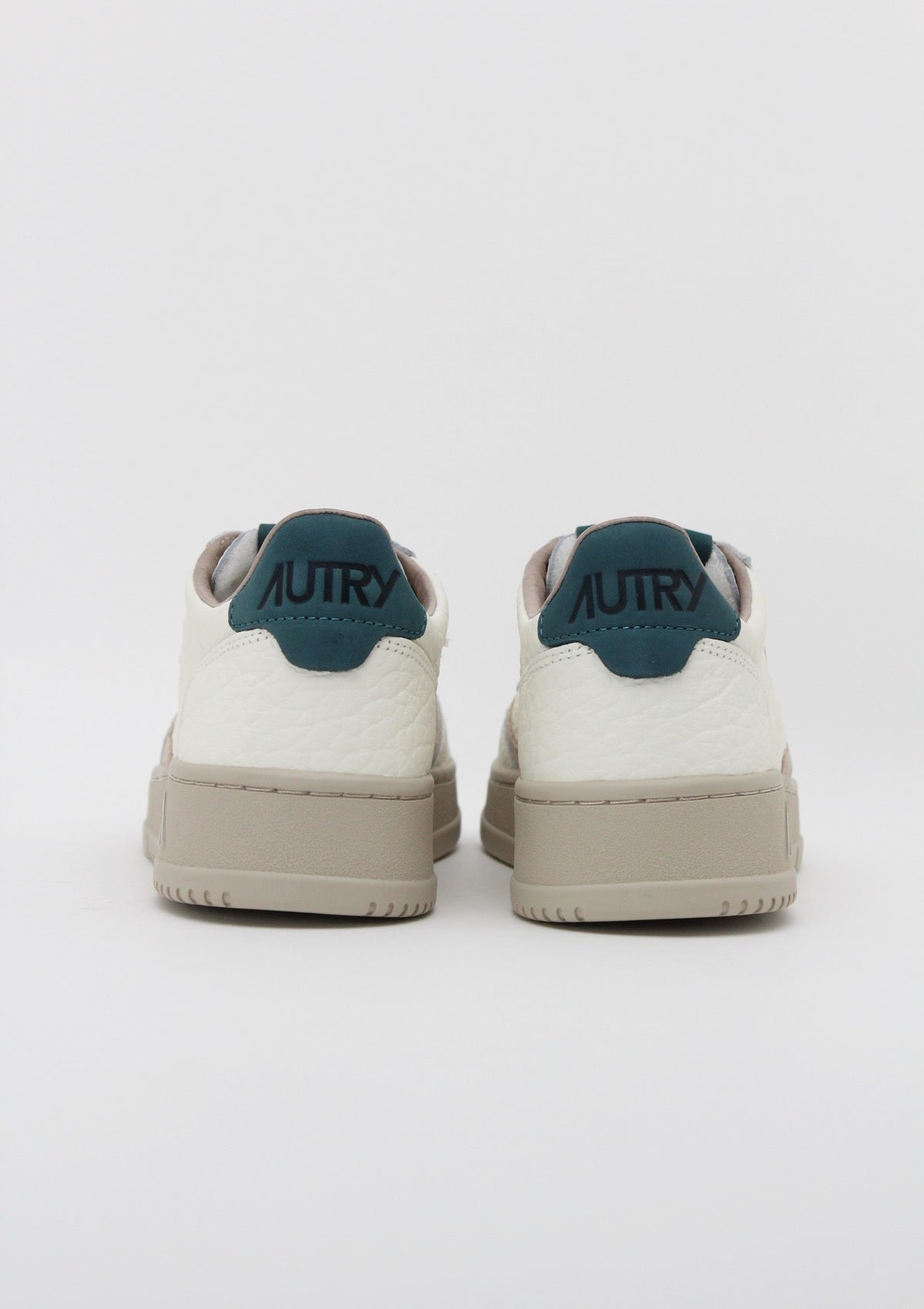 AULM NE18 SNEAKERS UOMO  AUTRY MEDALIST LOW - PANNA / VERDE BOTTIGLIA / SABBIA