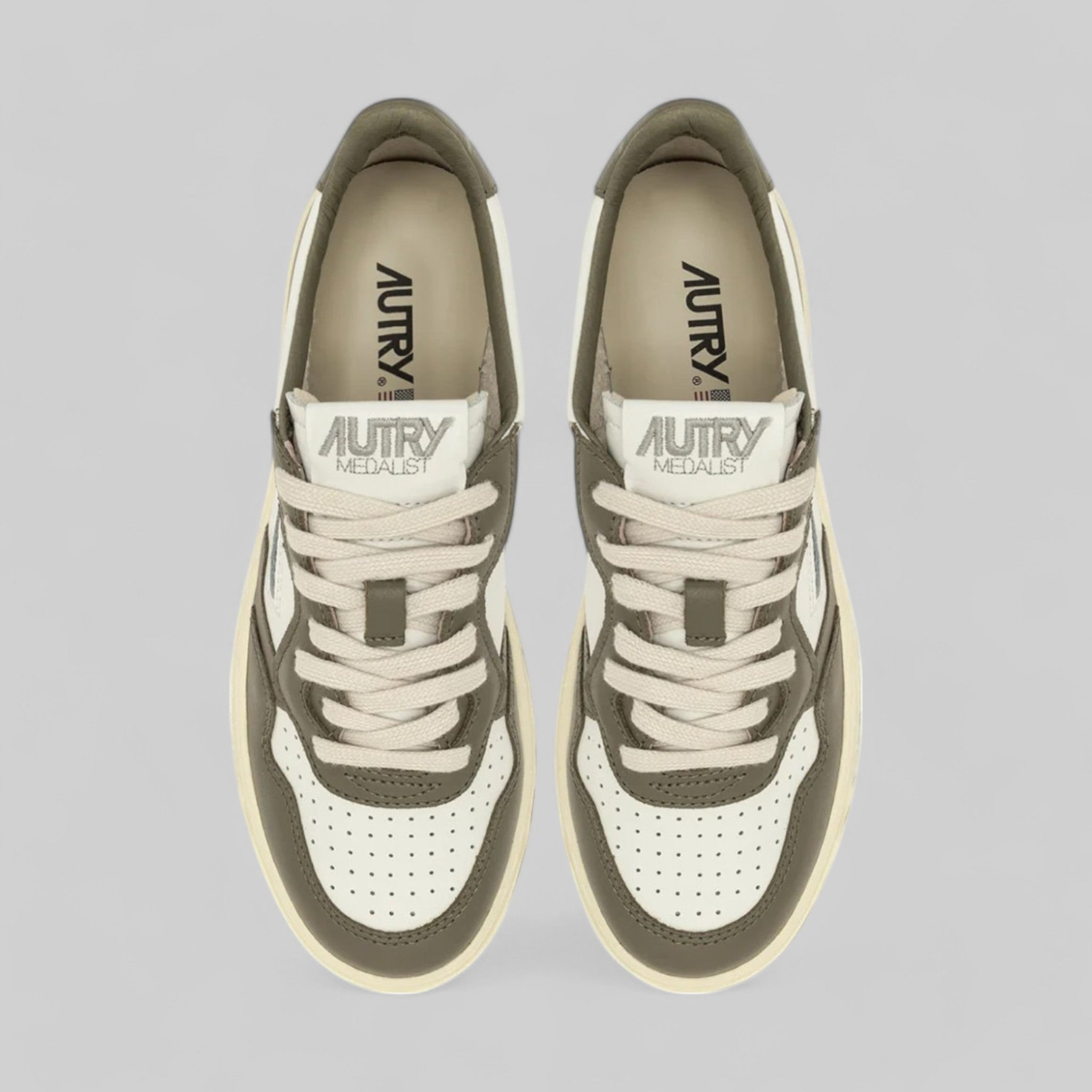 SNEAKERS AULM-WB54 MEDALIST LOW  LEAT/LEAT  WHT/CVRT GR