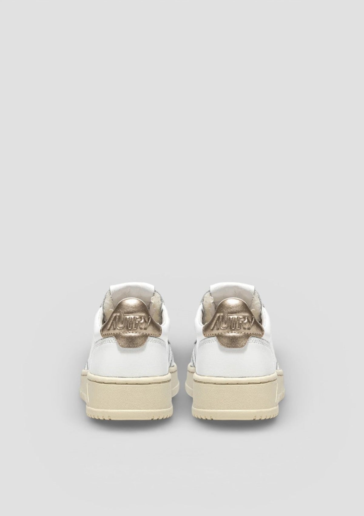 SS26-AULW-LL06  SNEAKERS DONNA MEDALIST LEATHER/LEATHER WHITE /GOLD