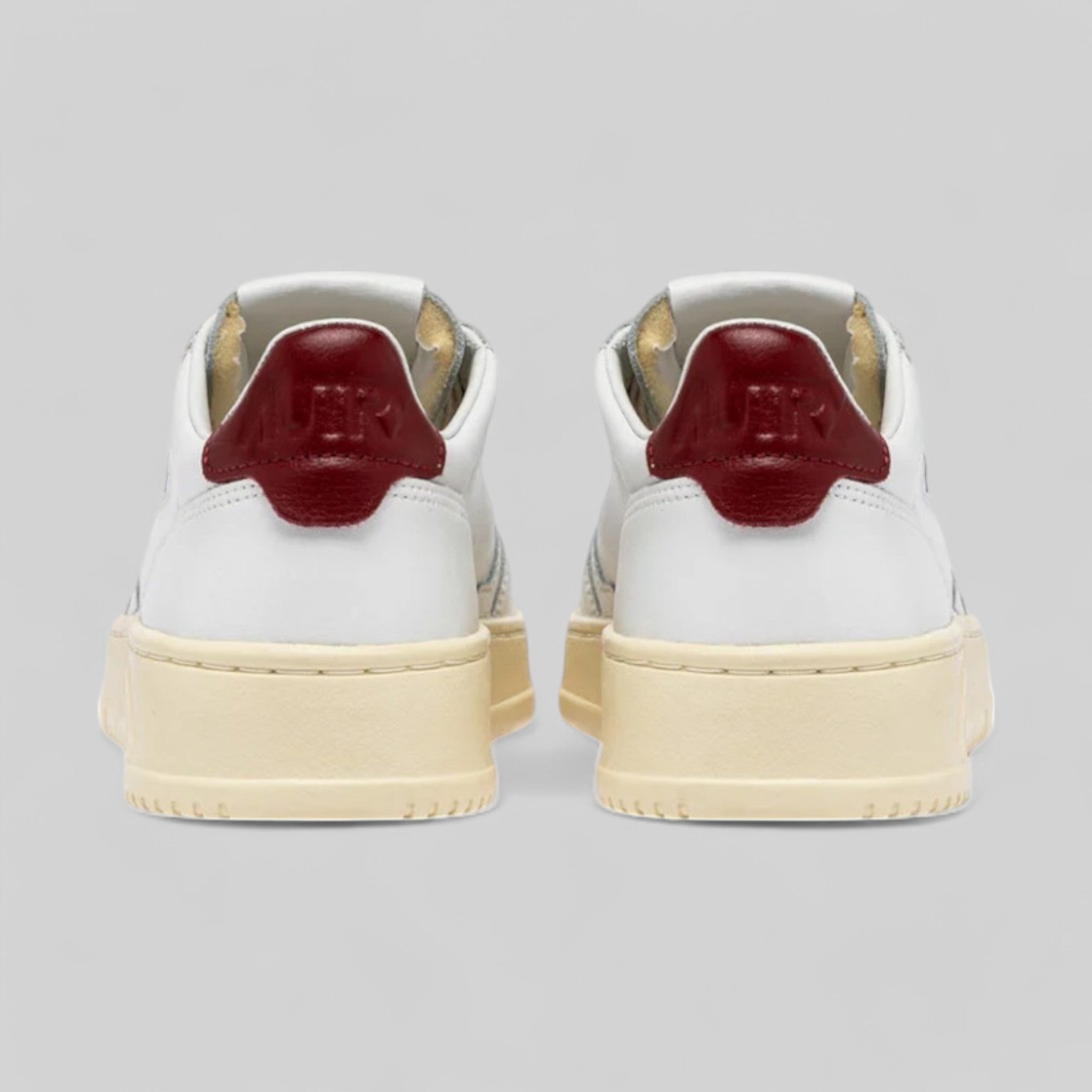 SNEAKERS  AULW-LL68 MEDIALIST  LOW IN PELLE BIANCA E SYRAH